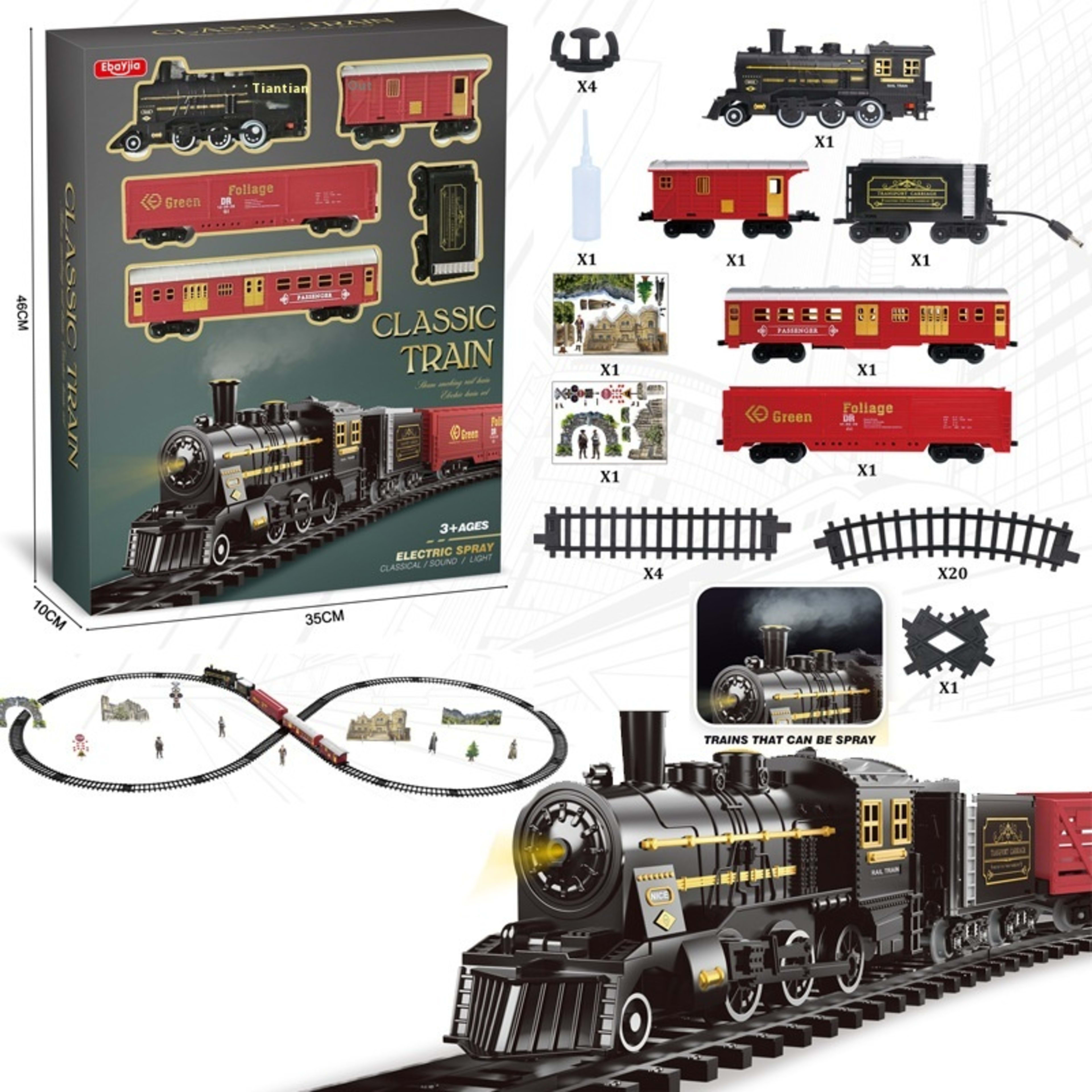 Children Boy Electric Steam Motor Car Birthday New Year Gift 8
