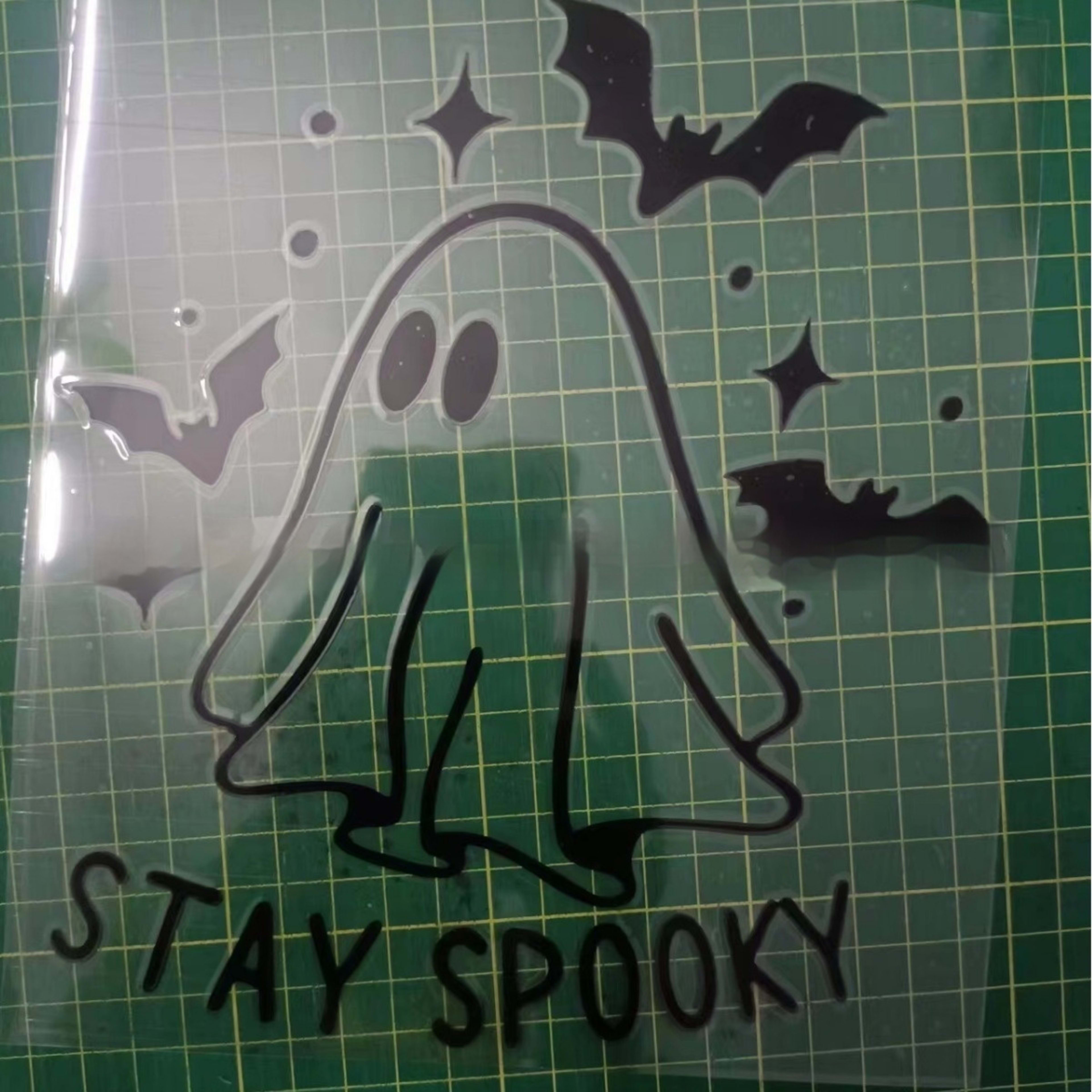Car Body Sticker Halloween Ghost Bat English Reflective Sticker 5