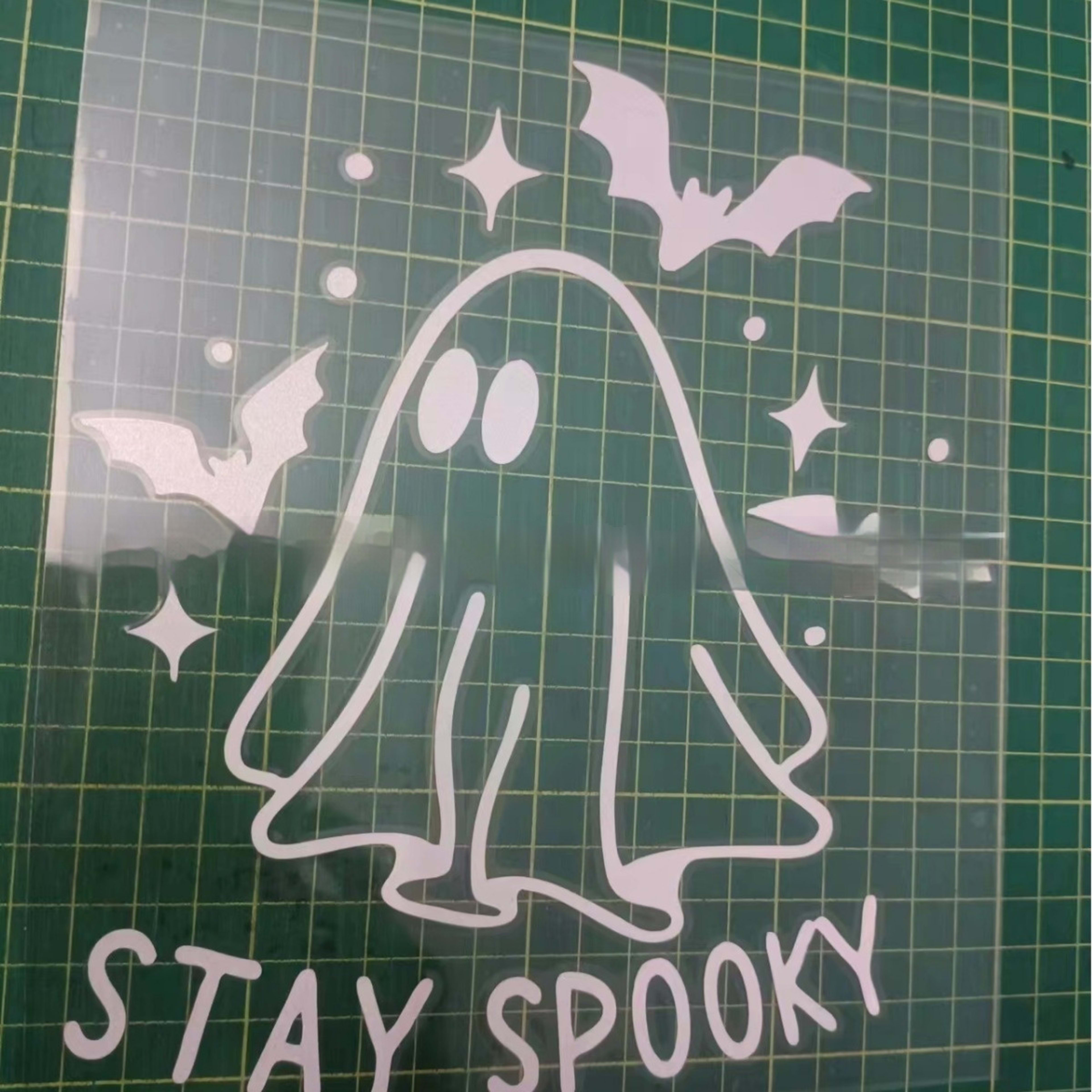 Car Body Sticker Halloween Ghost Bat English Reflective Sticker 4