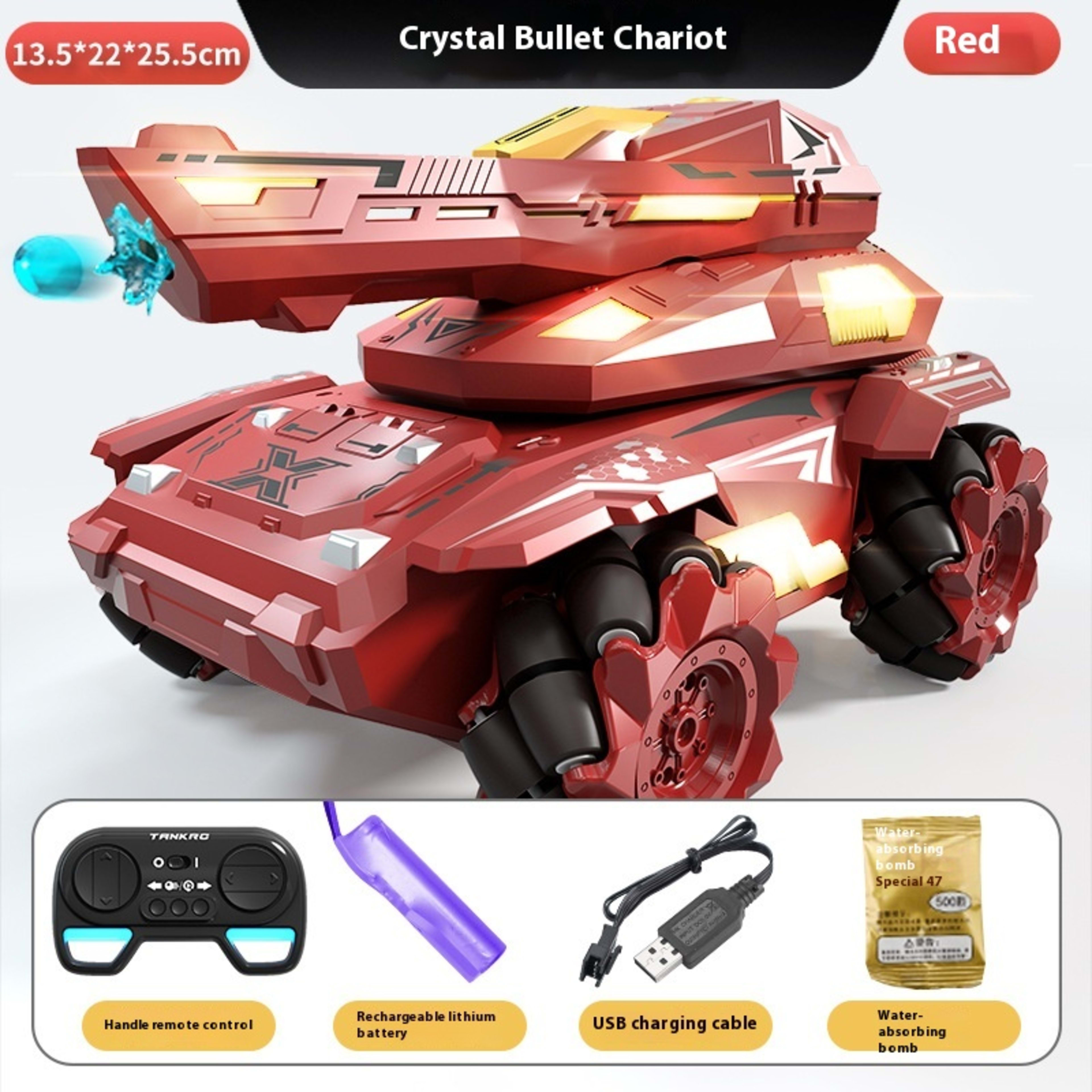 Armored Stunt Water Bomb Tank Children Toy Remote Control Car 4