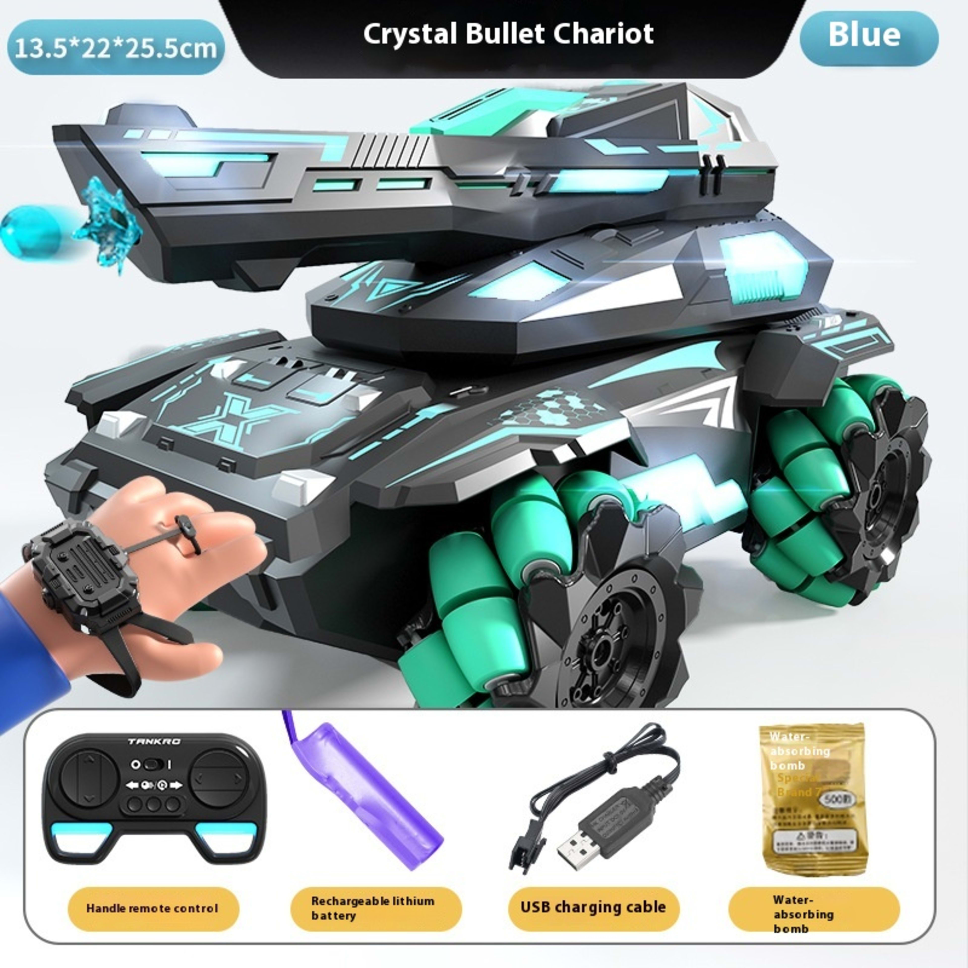 Armored Stunt Water Bomb Tank Children Toy Remote Control Car 7