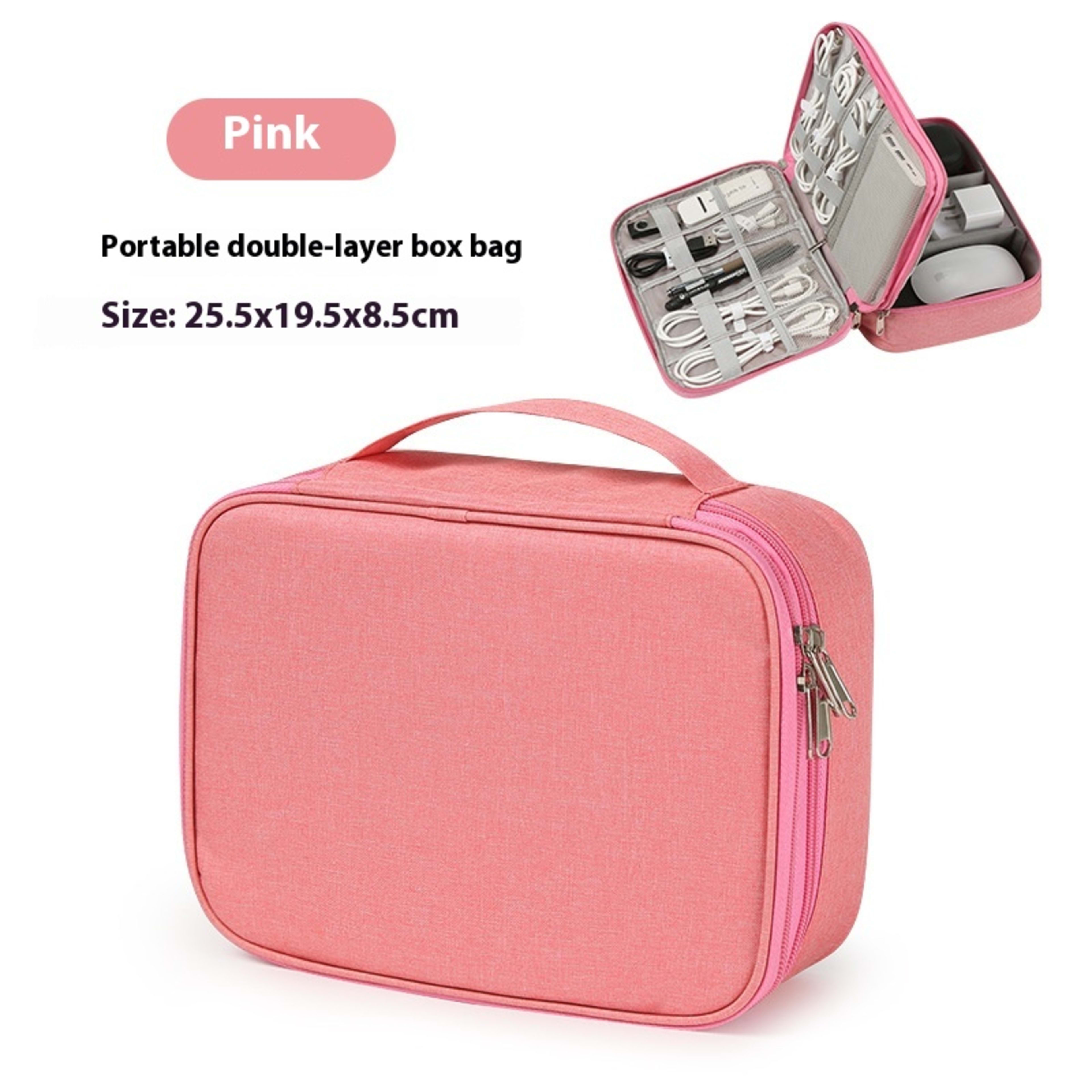 Data Cable Storage Bag Mobile Power Box Travel Portable Digital Accessories Organizing Folders 10