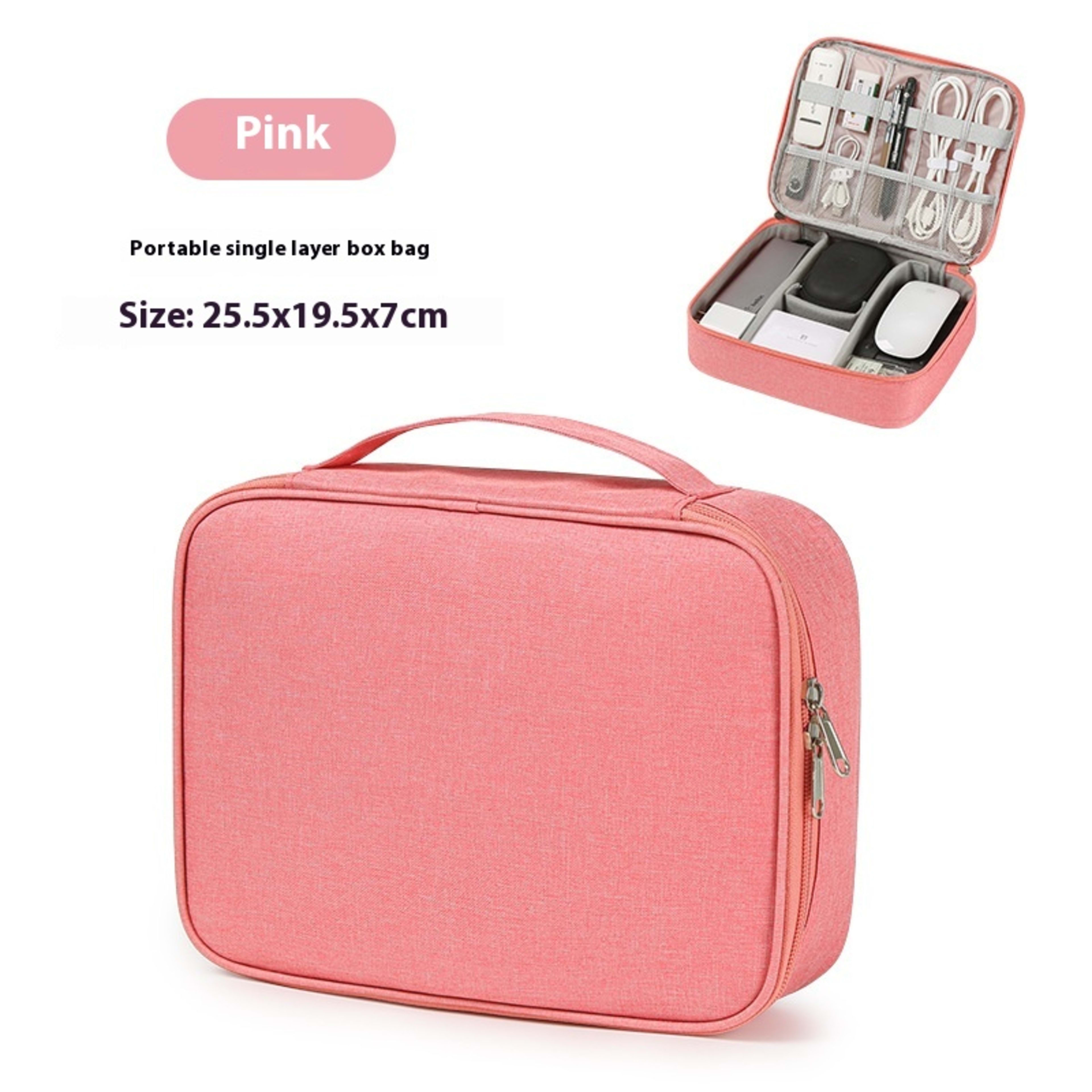 Data Cable Storage Bag Mobile Power Box Travel Portable Digital Accessories Organizing Folders 11