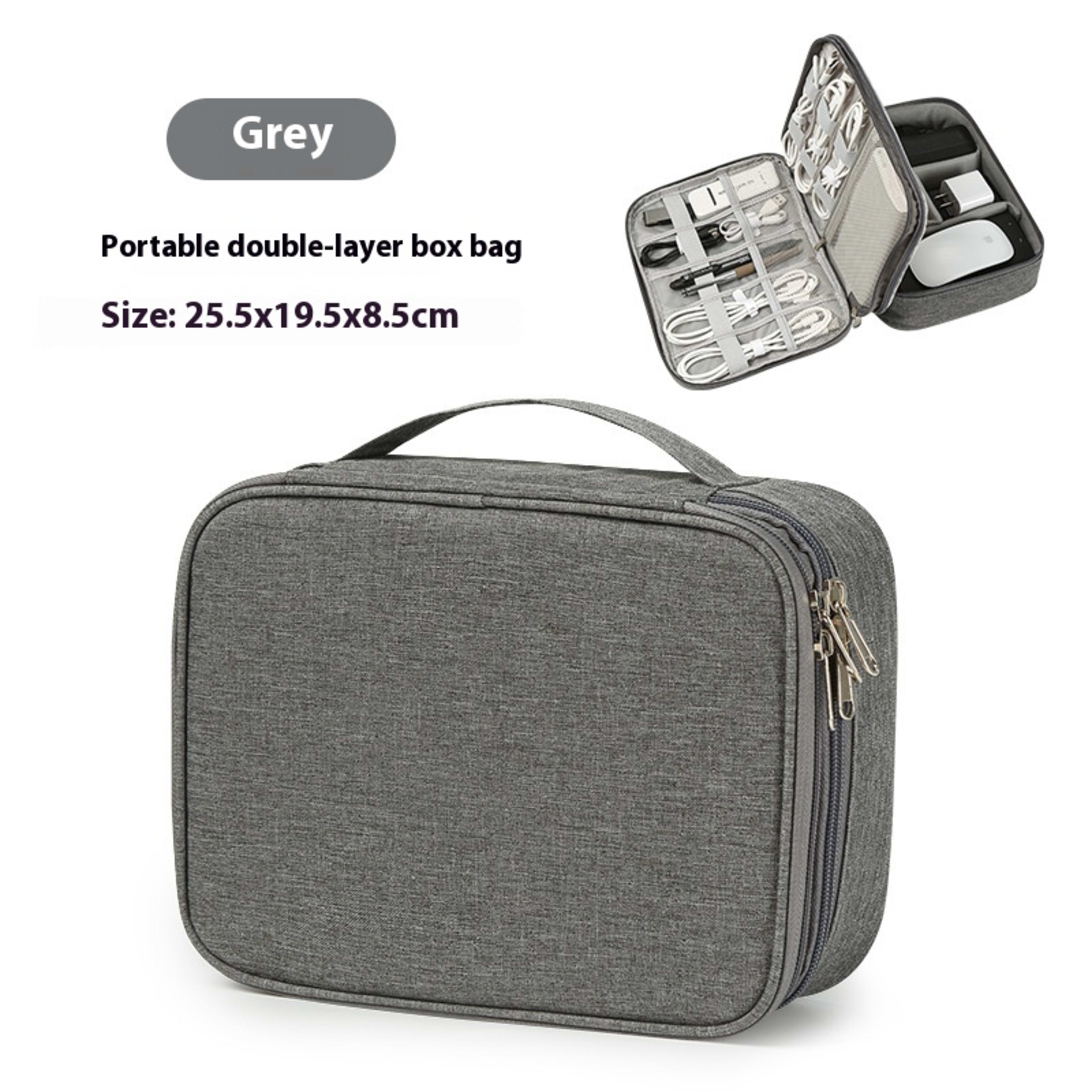 Data Cable Storage Bag Mobile Power Box Travel Portable Digital Accessories Organizing Folders 9