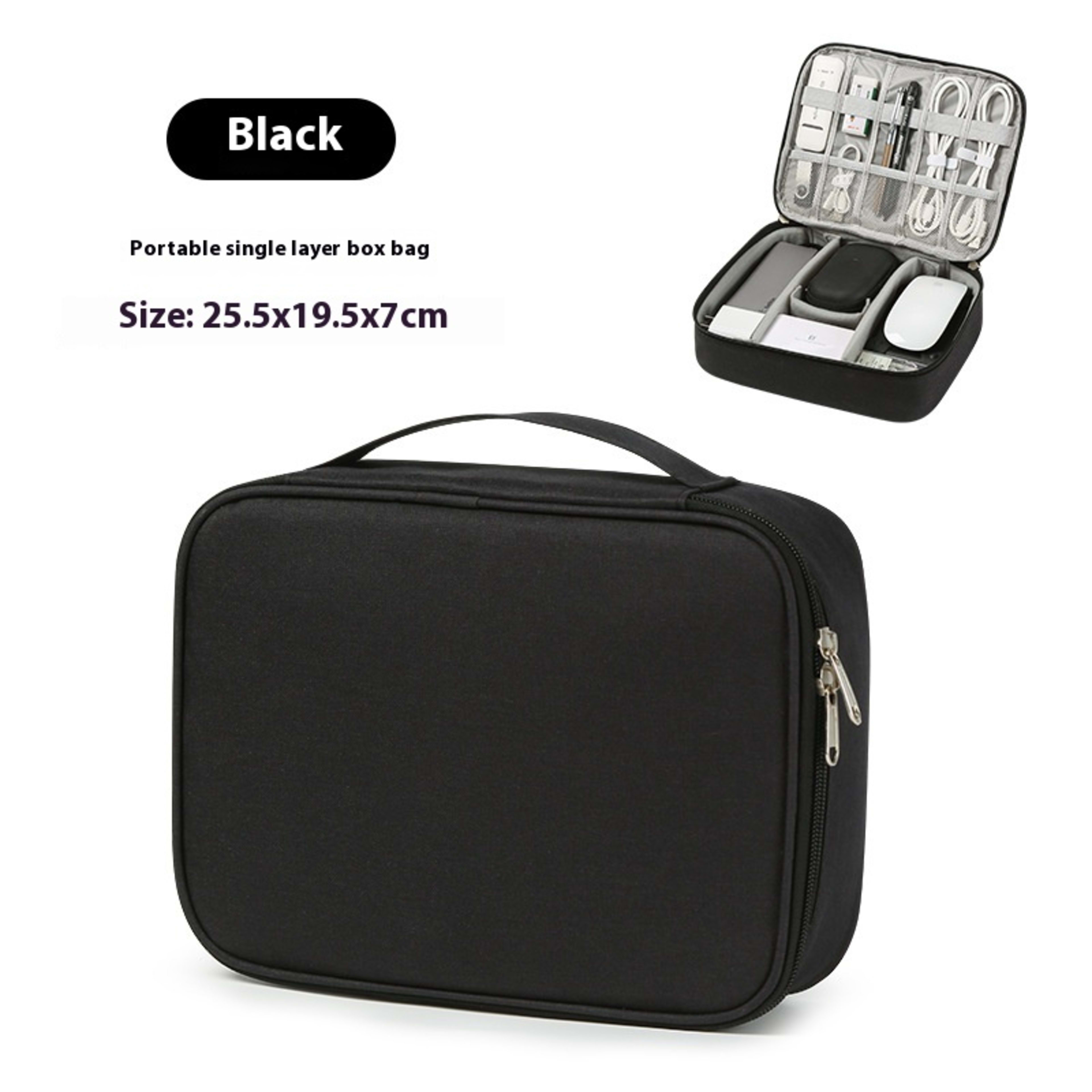 Data Cable Storage Bag Mobile Power Box Travel Portable Digital Accessories Organizing Folders 13
