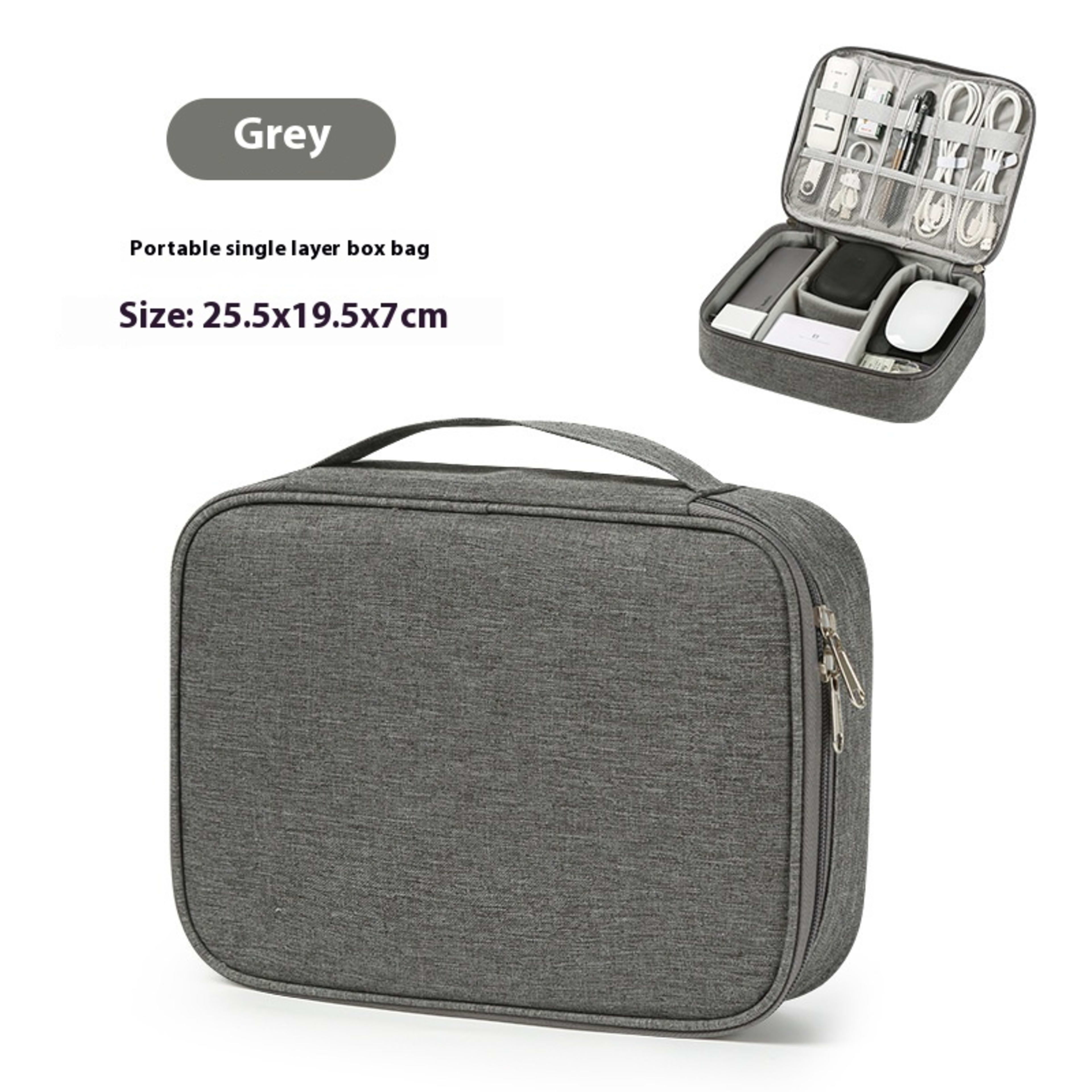 Data Cable Storage Bag Mobile Power Box Travel Portable Digital Accessories Organizing Folders 6