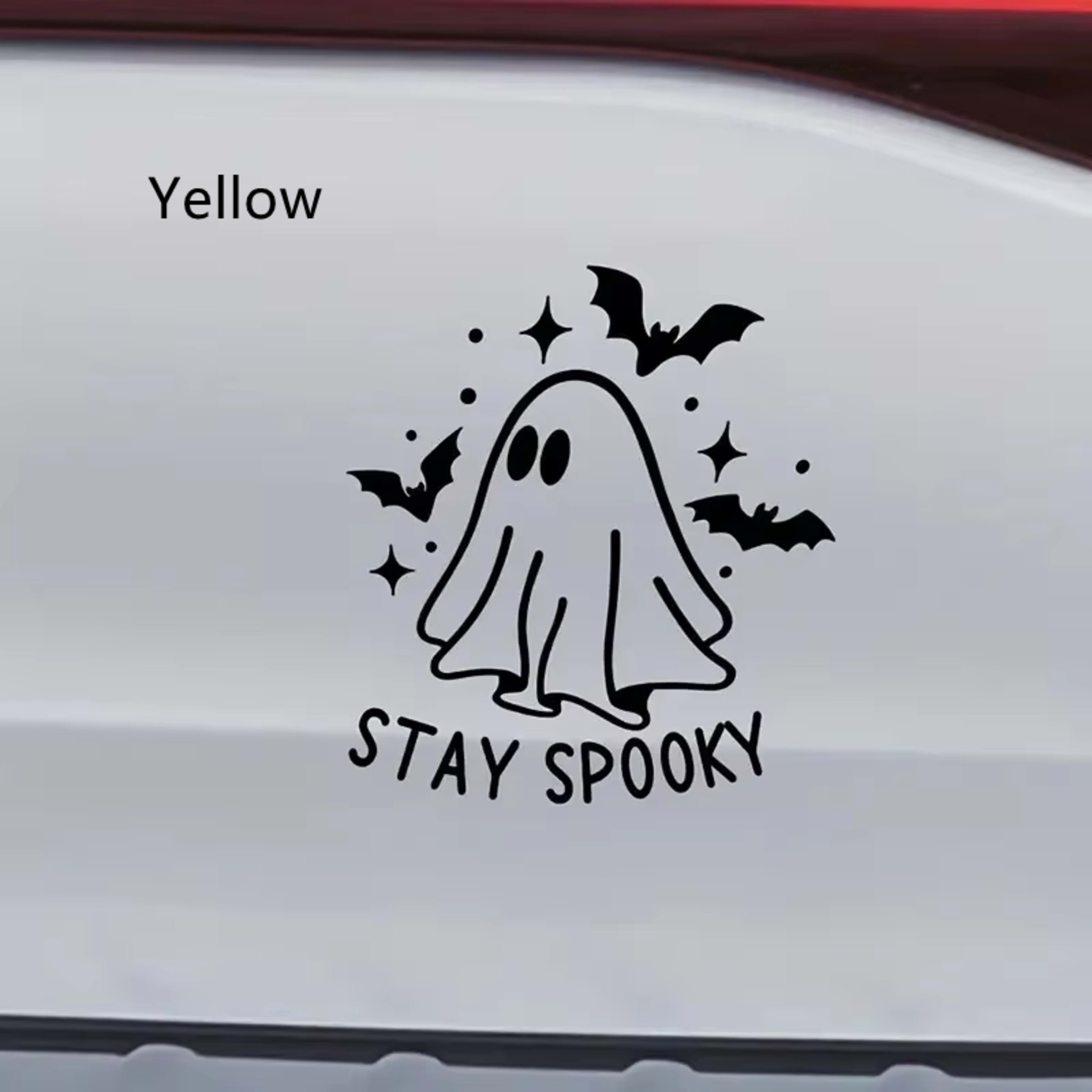 Car Body Sticker Halloween Ghost Bat English Reflective Sticker 11
