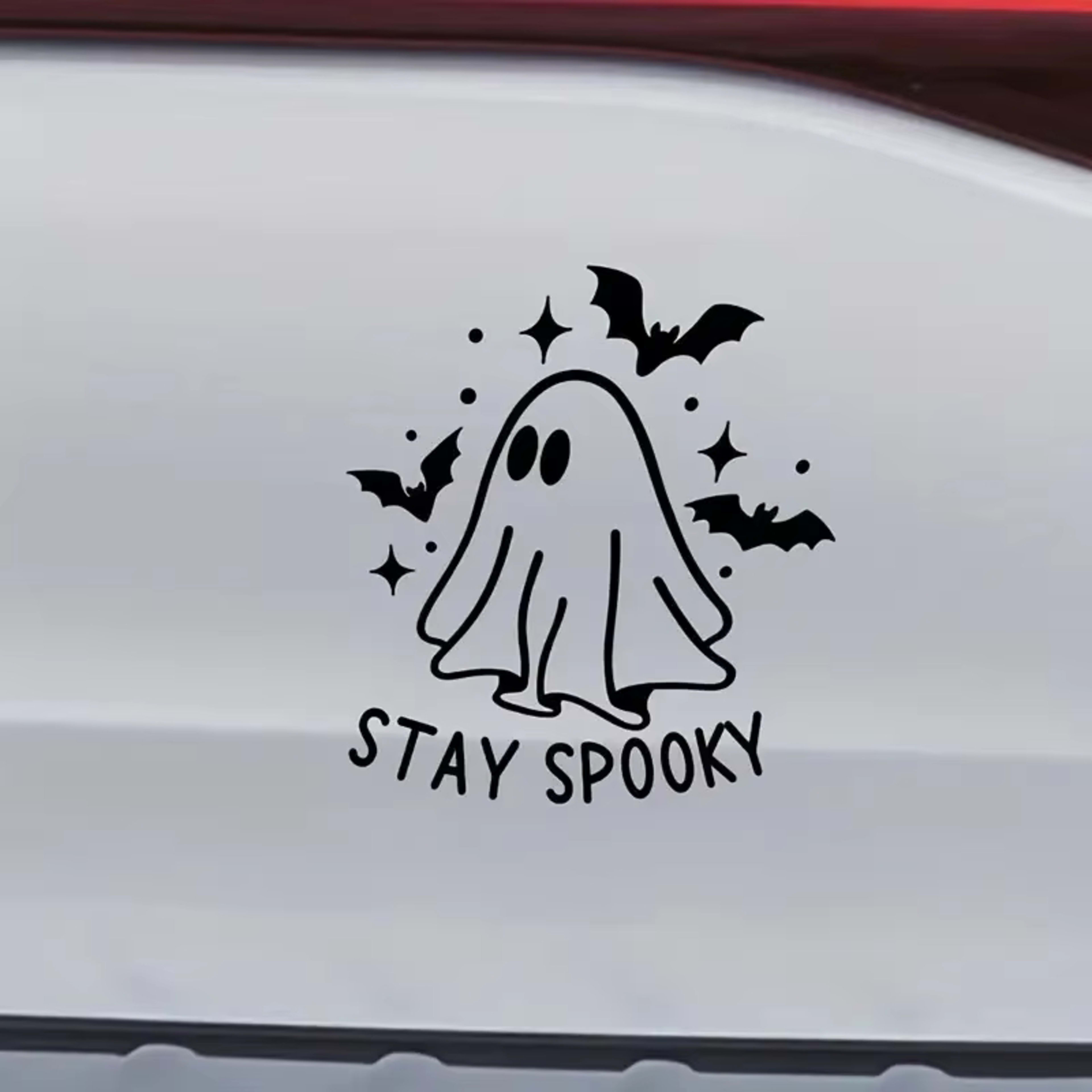Car Body Sticker Halloween Ghost Bat English Reflective Sticker 7