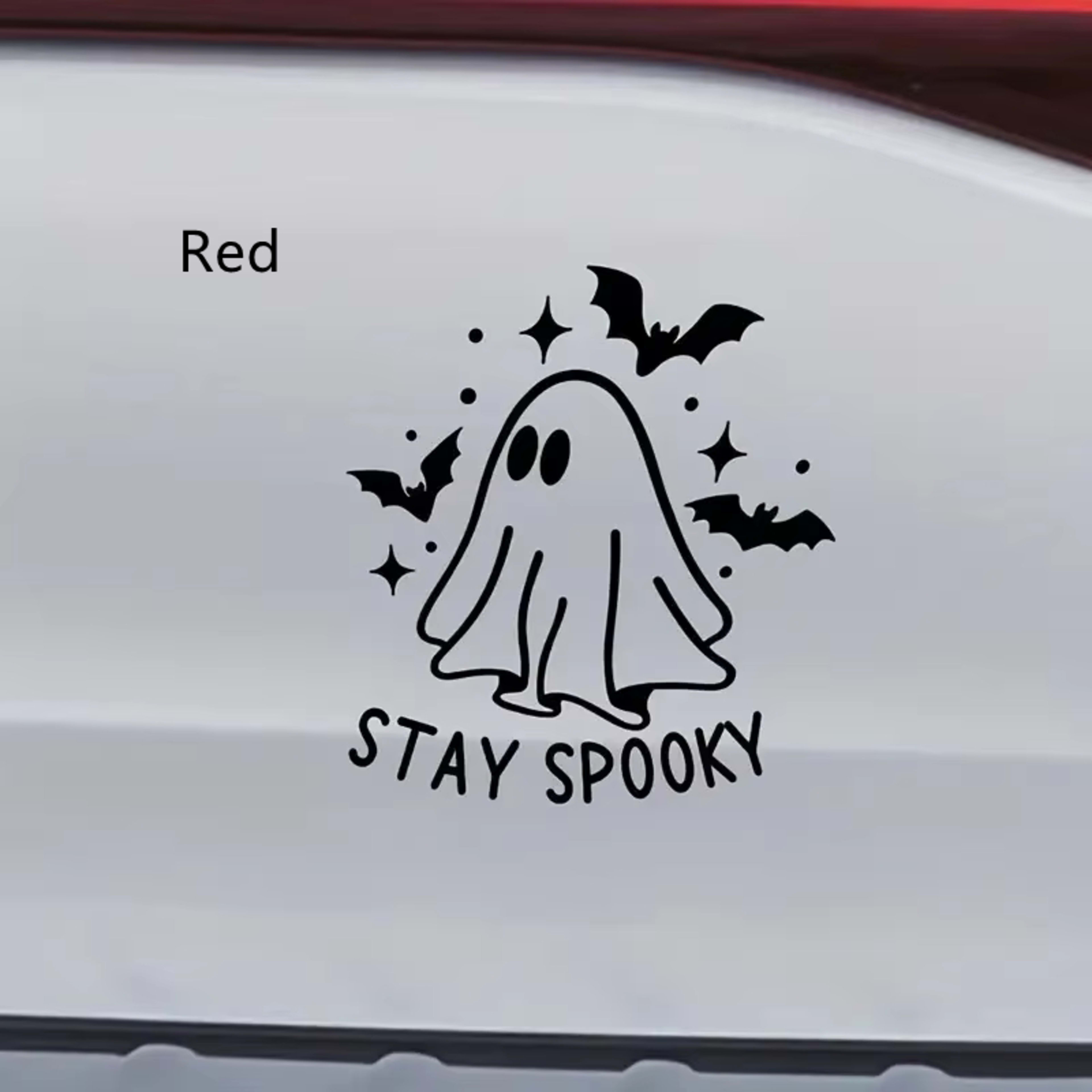 Car Body Sticker Halloween Ghost Bat English Reflective Sticker 2