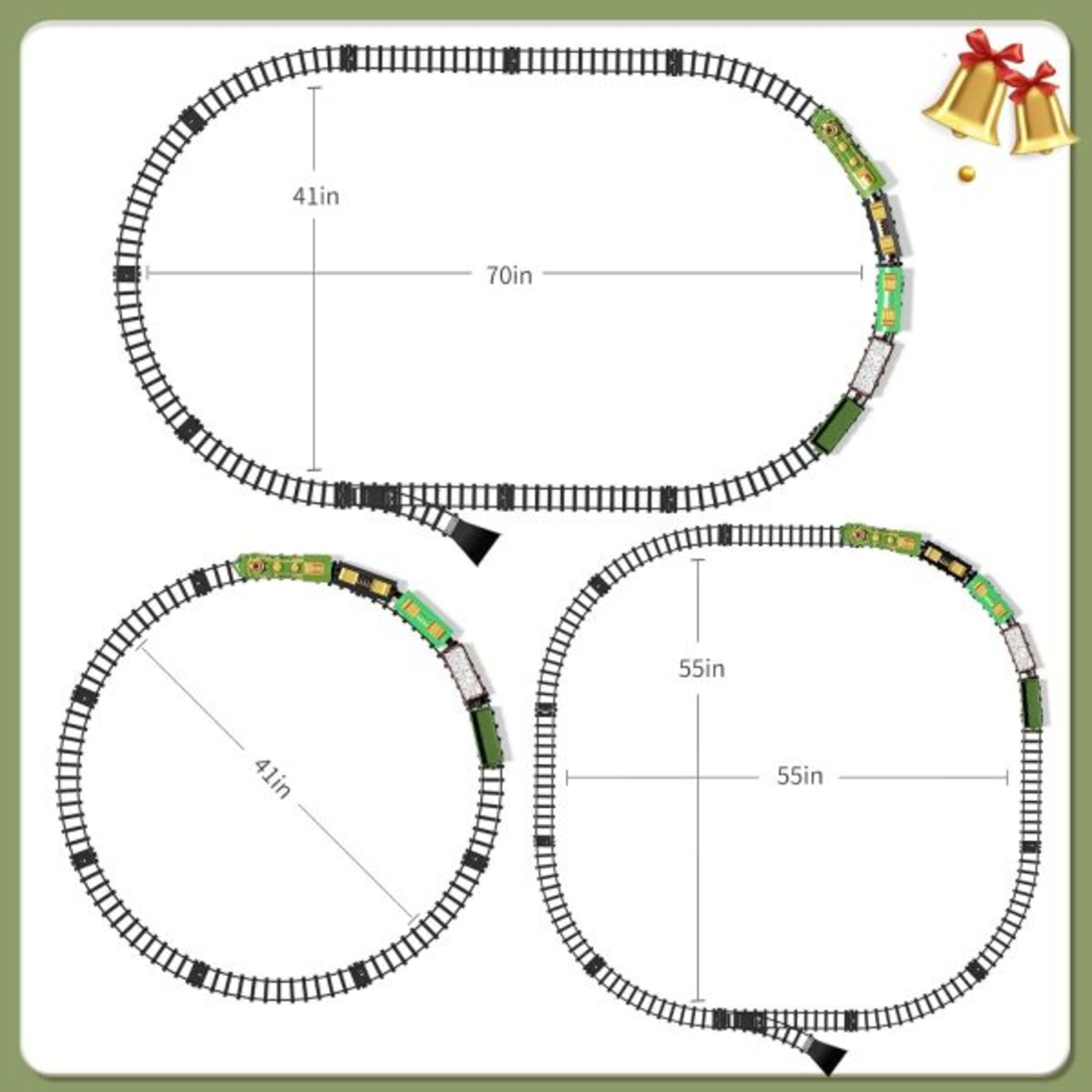 Classical Train Track Electric Lamplight Music Track Train Toy Suit 5