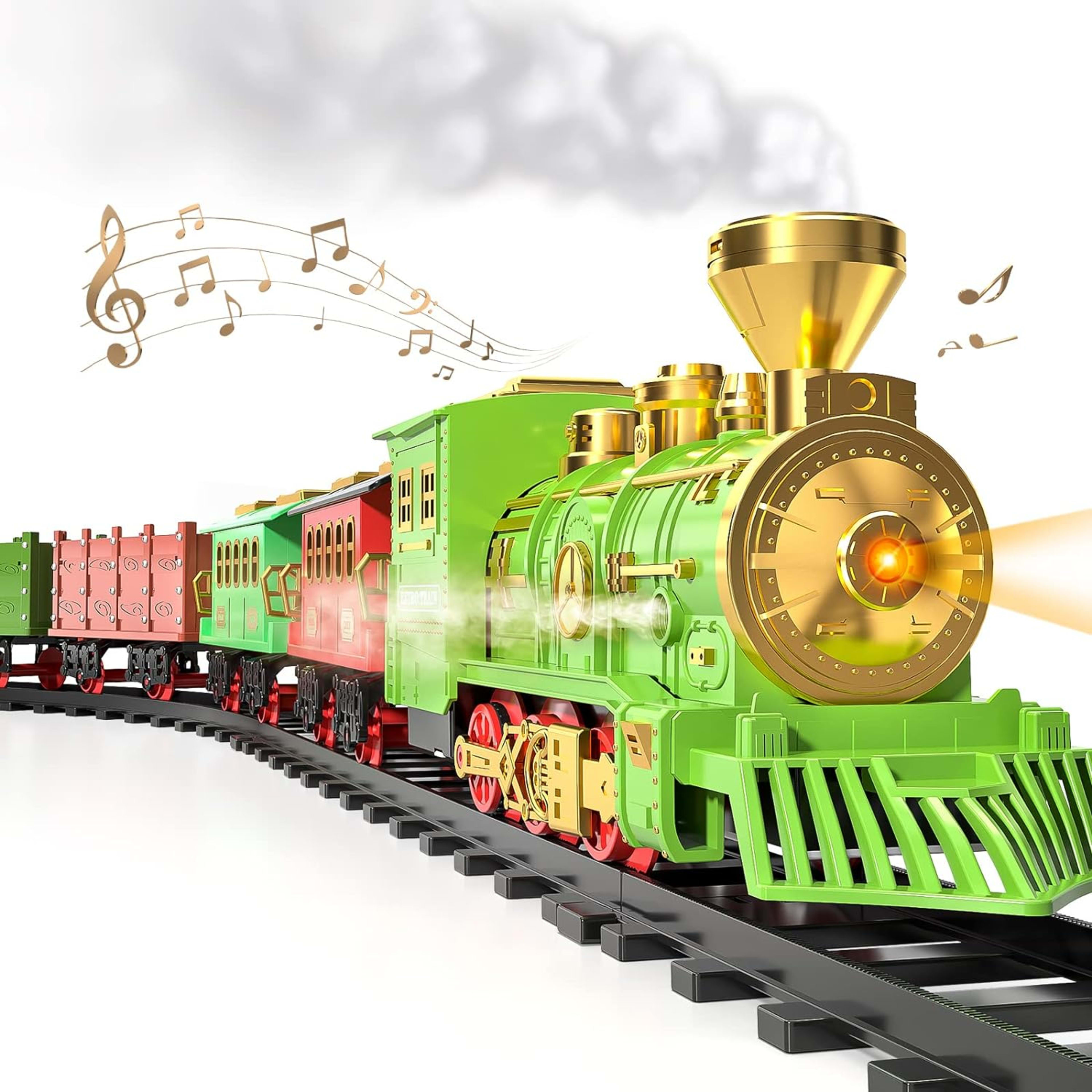 Classical Train Track Electric Lamplight Music Track Train Toy Suit 2