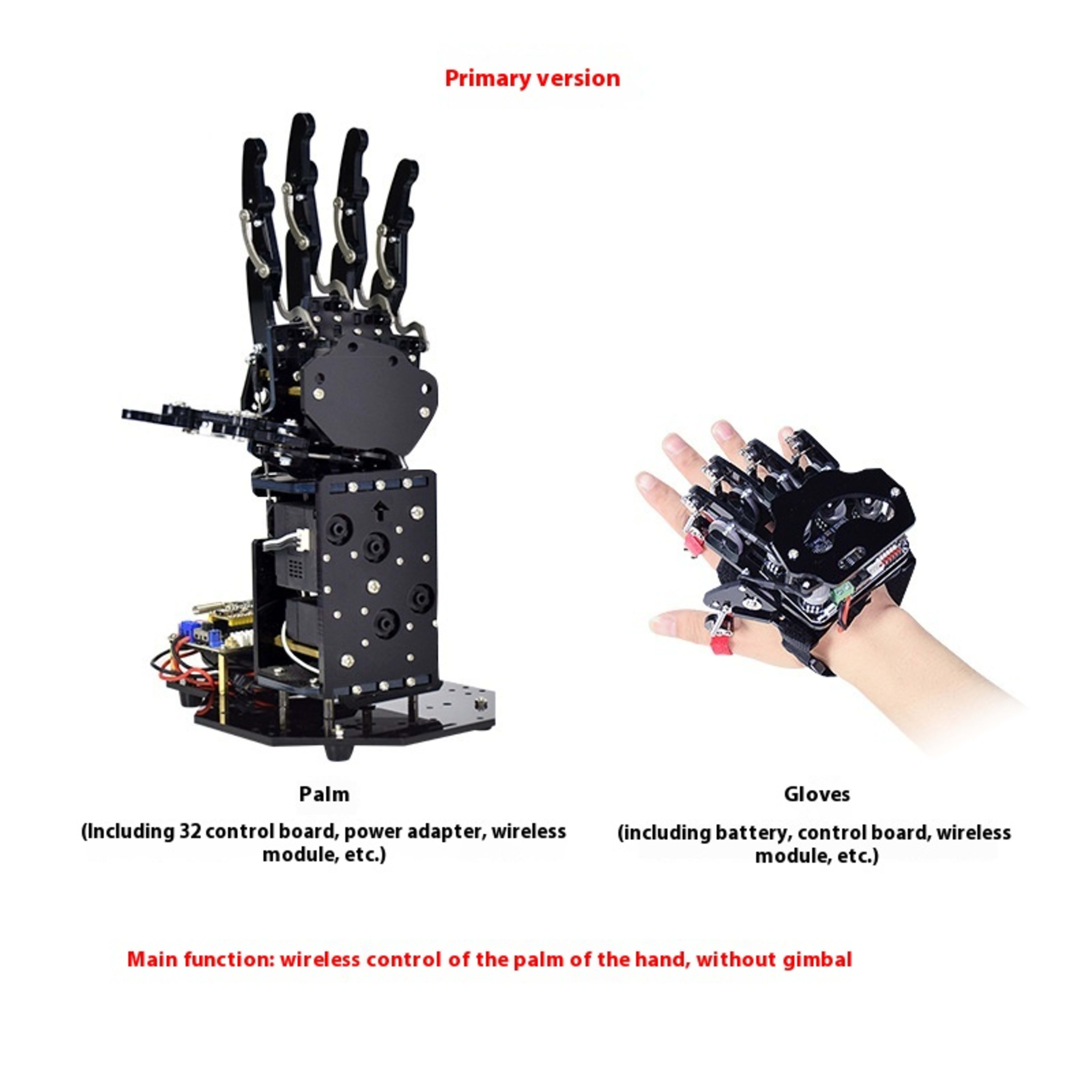 Bionic Mechanical Programming Palm Gloves Robot Mechanical Arm Hand Claw 7