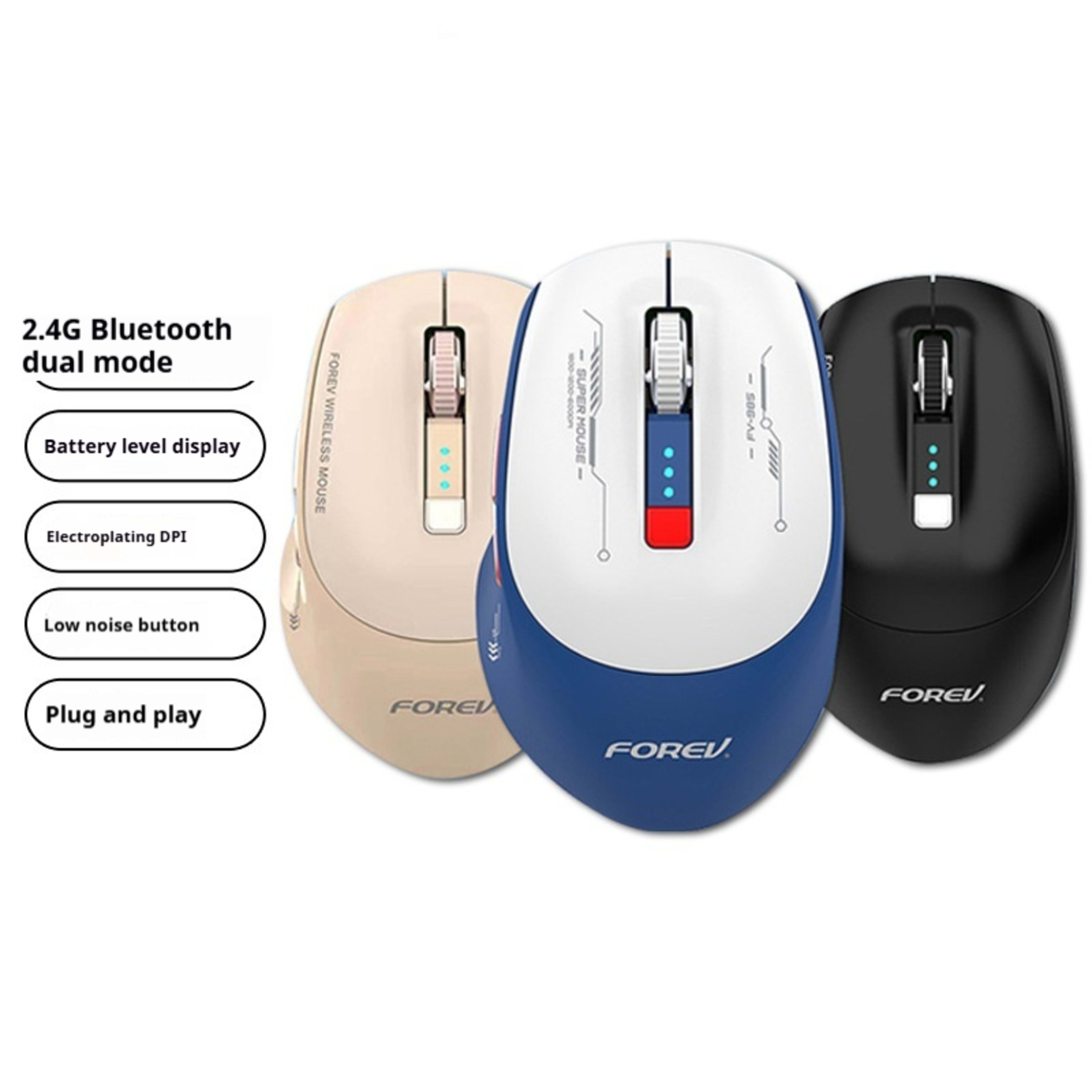 New Bluetooth Dual-mode Wireless Charging Computer Laptop Office Mouse 9