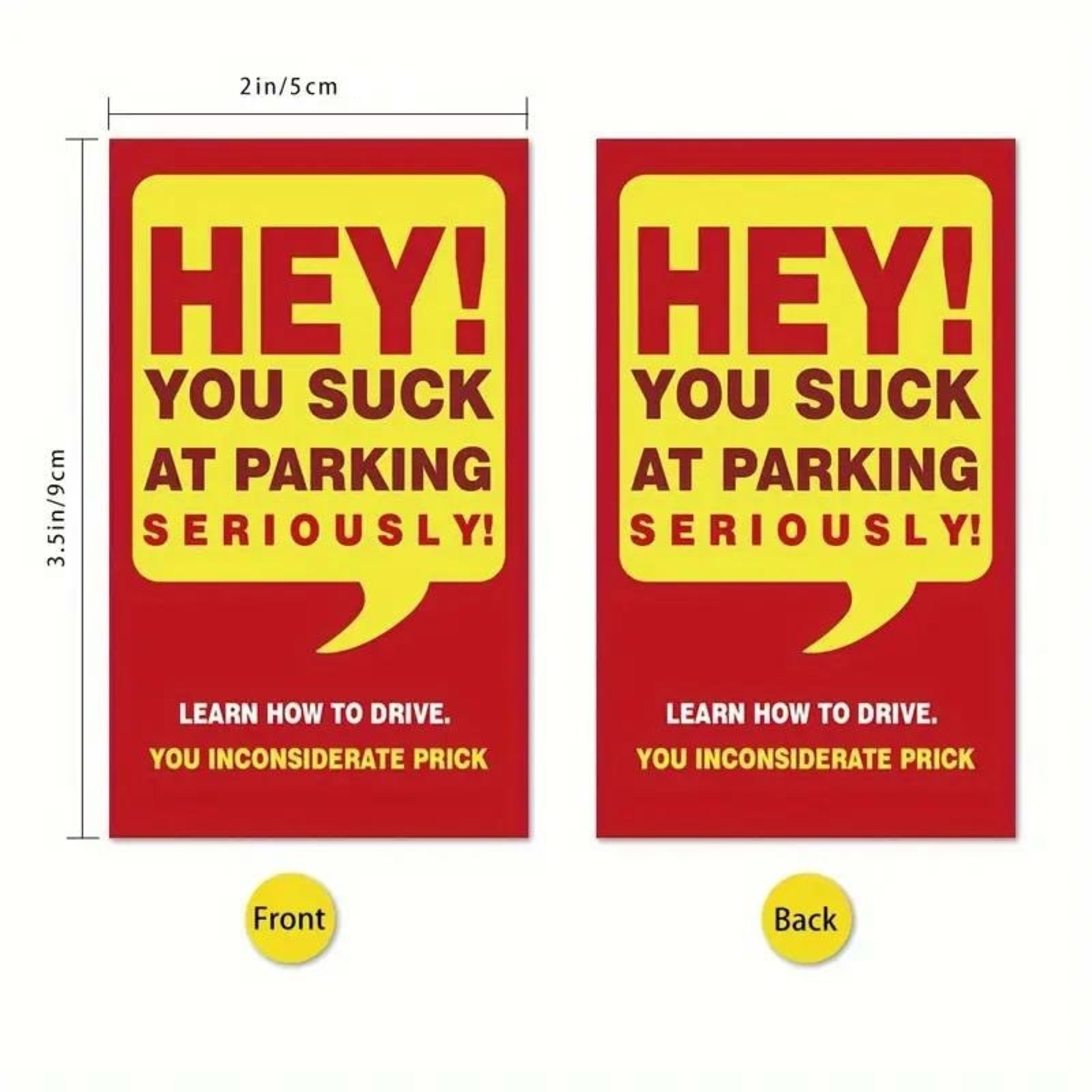 Parking Violation Card You Park Like An Idiot Card Funny Parking Violation Card 4