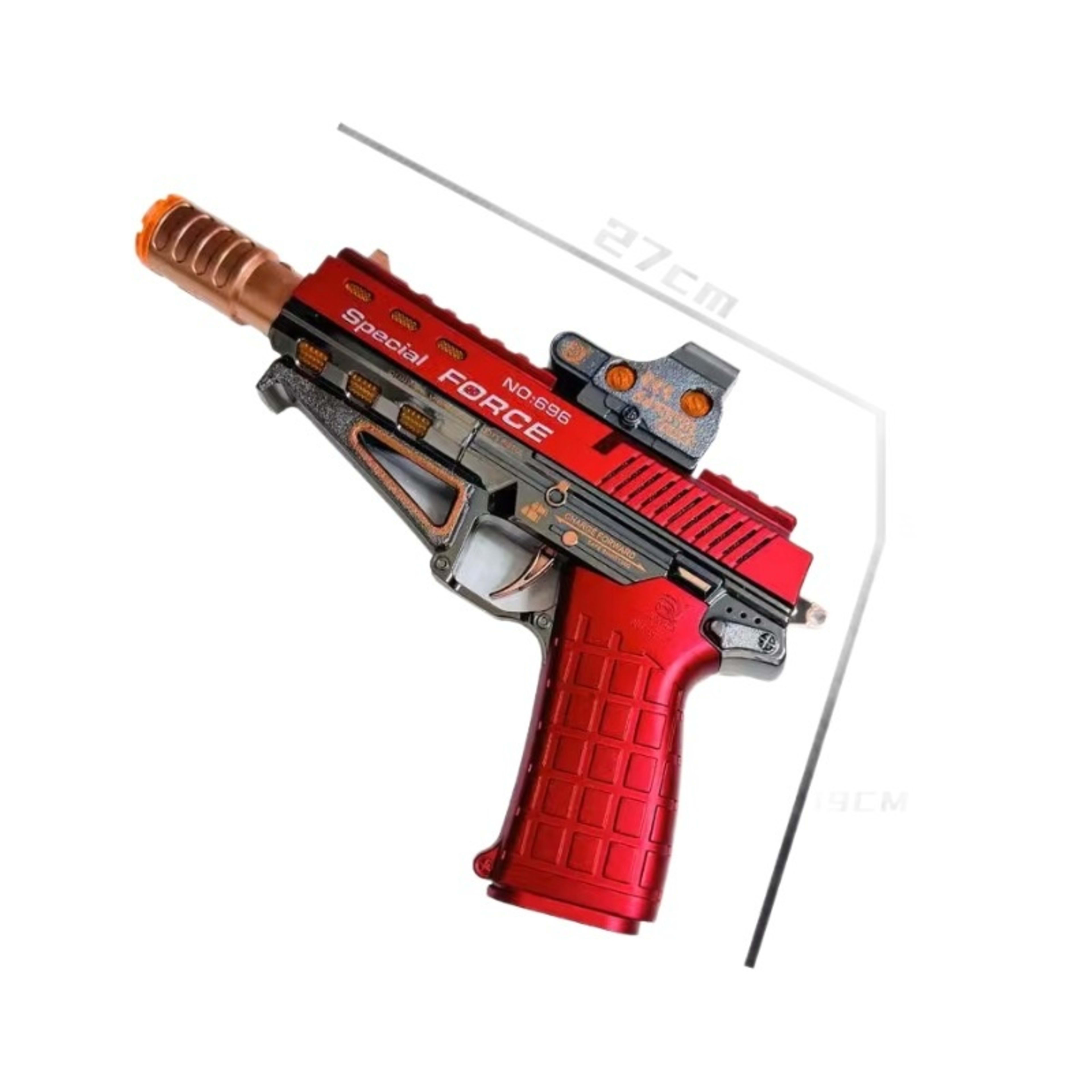 Children's Electric Spray Toy Gun Little Boys Luminous Sound Music Shock 1-2-3 Years Old Left Wheel 8
