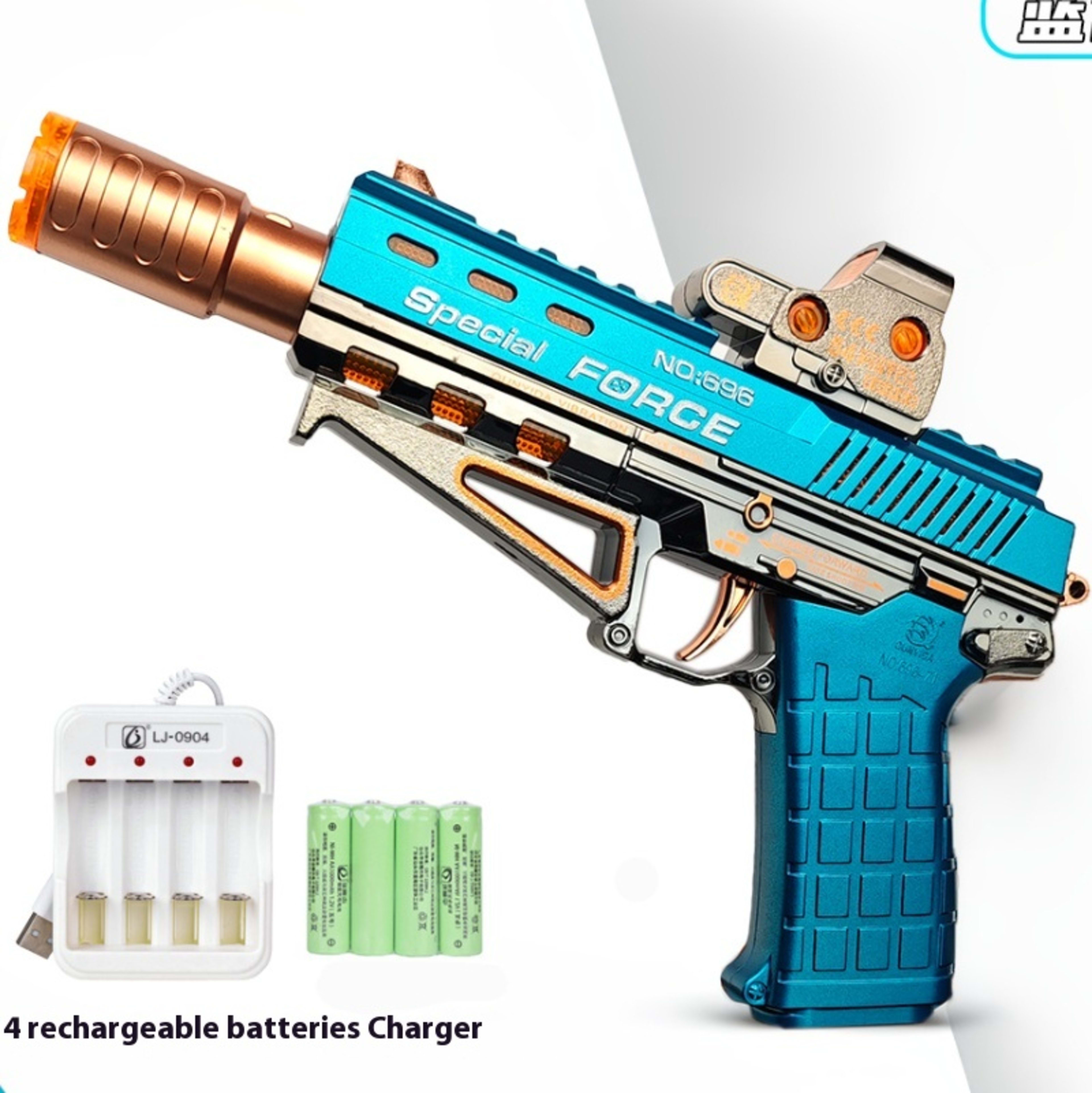 Children's Electric Spray Toy Gun Little Boys Luminous Sound Music Shock 1-2-3 Years Old Left Wheel 9
