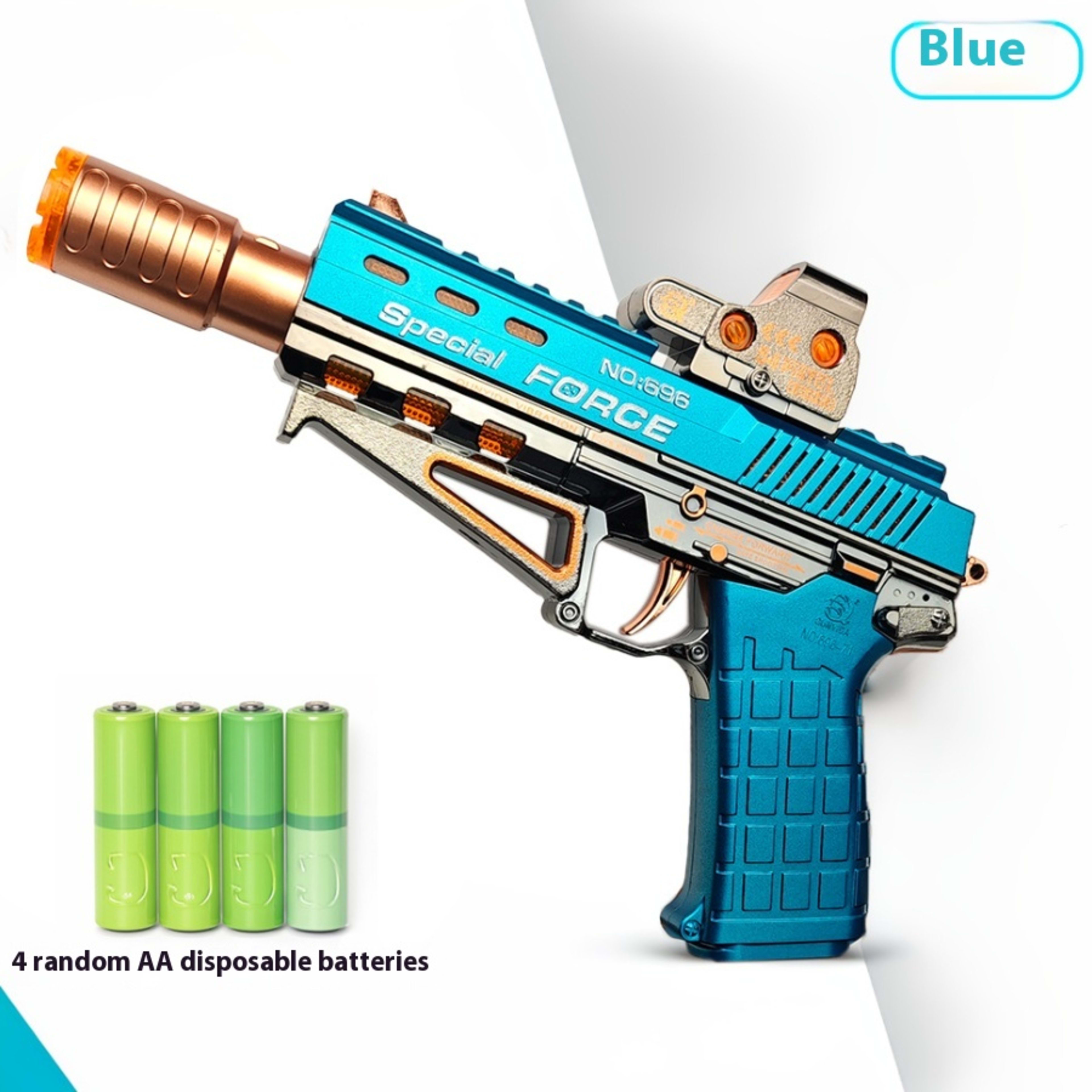 Children's Electric Spray Toy Gun Little Boys Luminous Sound Music Shock 1-2-3 Years Old Left Wheel 7