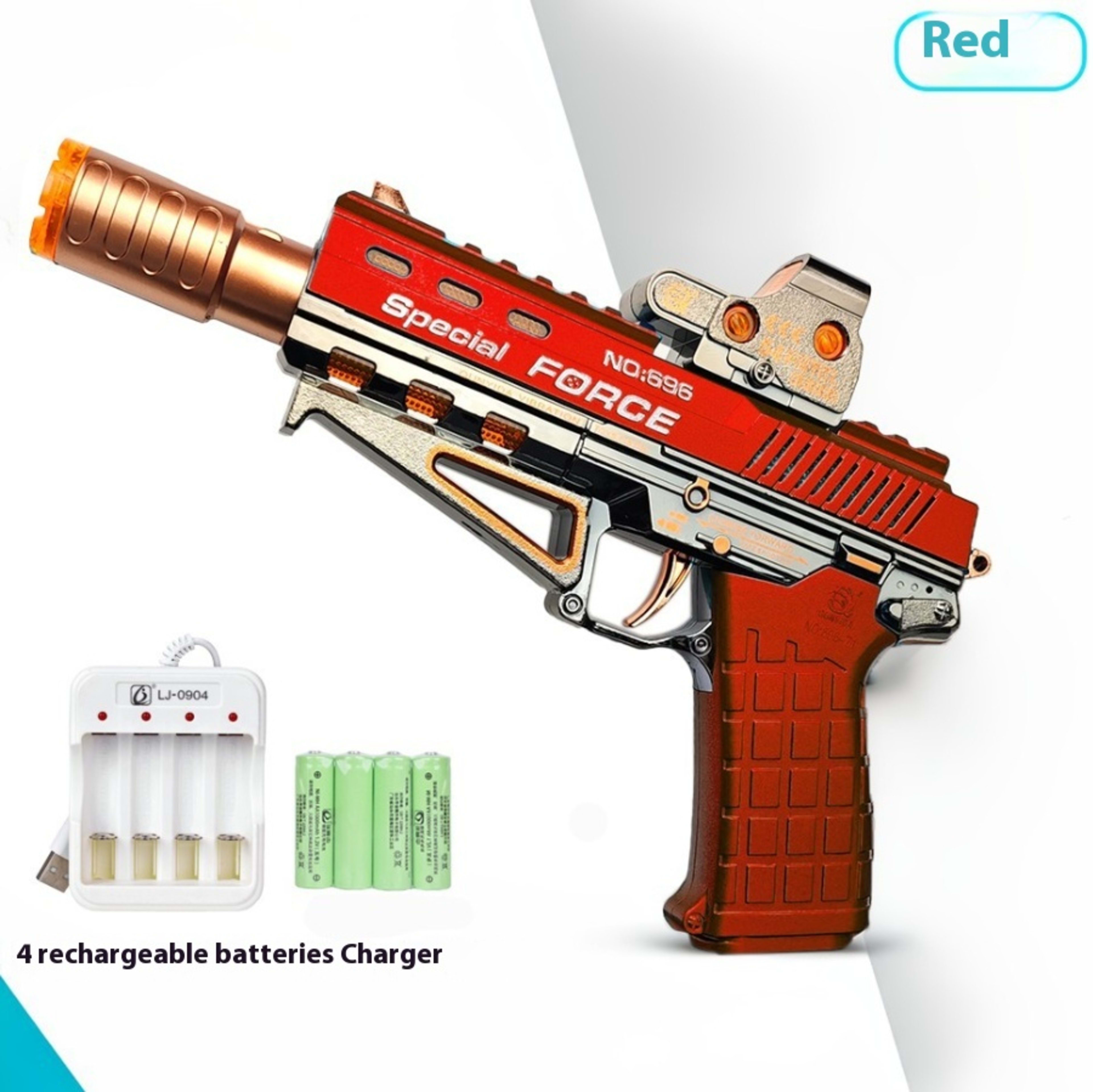 Children's Electric Spray Toy Gun Little Boys Luminous Sound Music Shock 1-2-3 Years Old Left Wheel