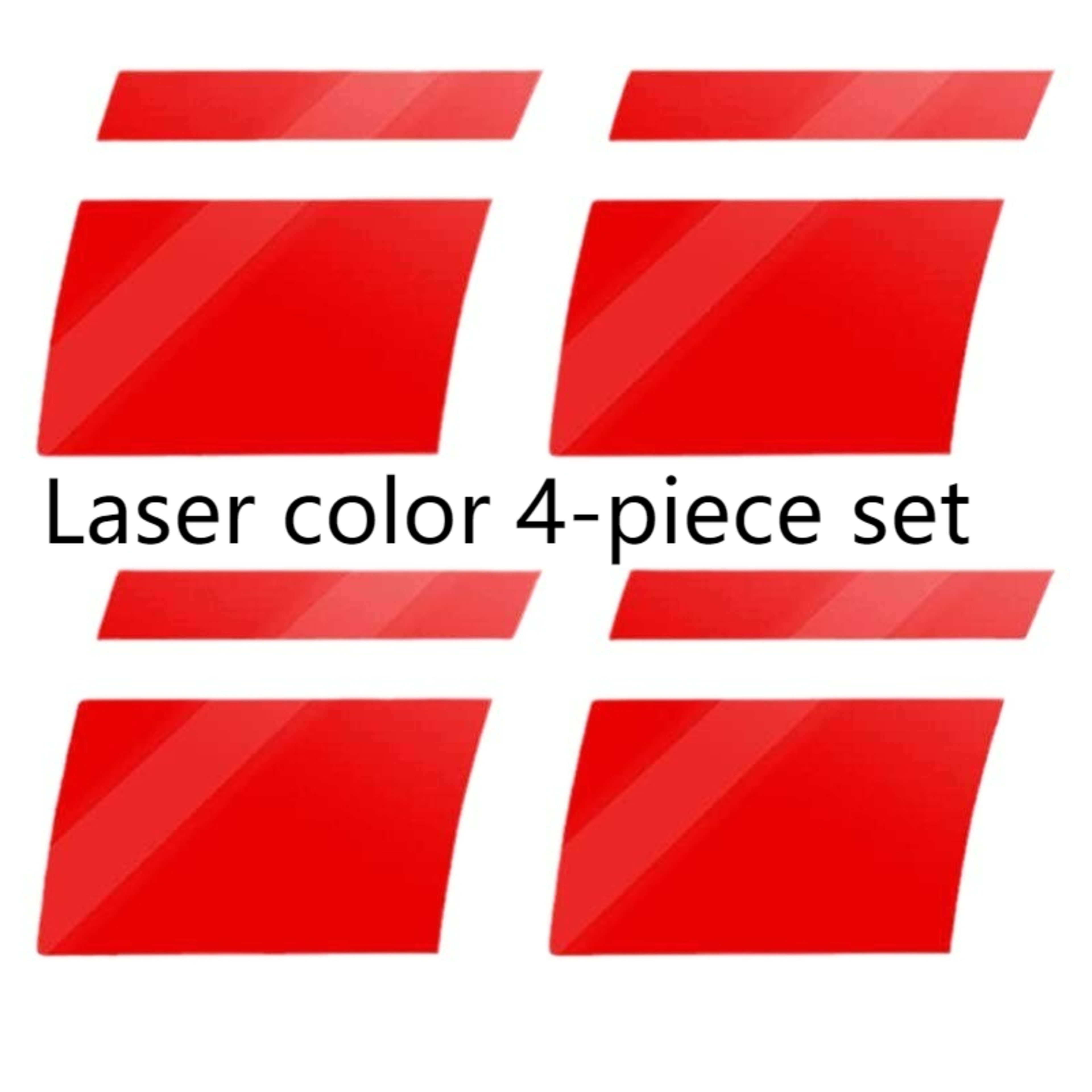 Steel Ring Modification Reflective Bumper Line Rearview Mirror Decorative Stickers 2