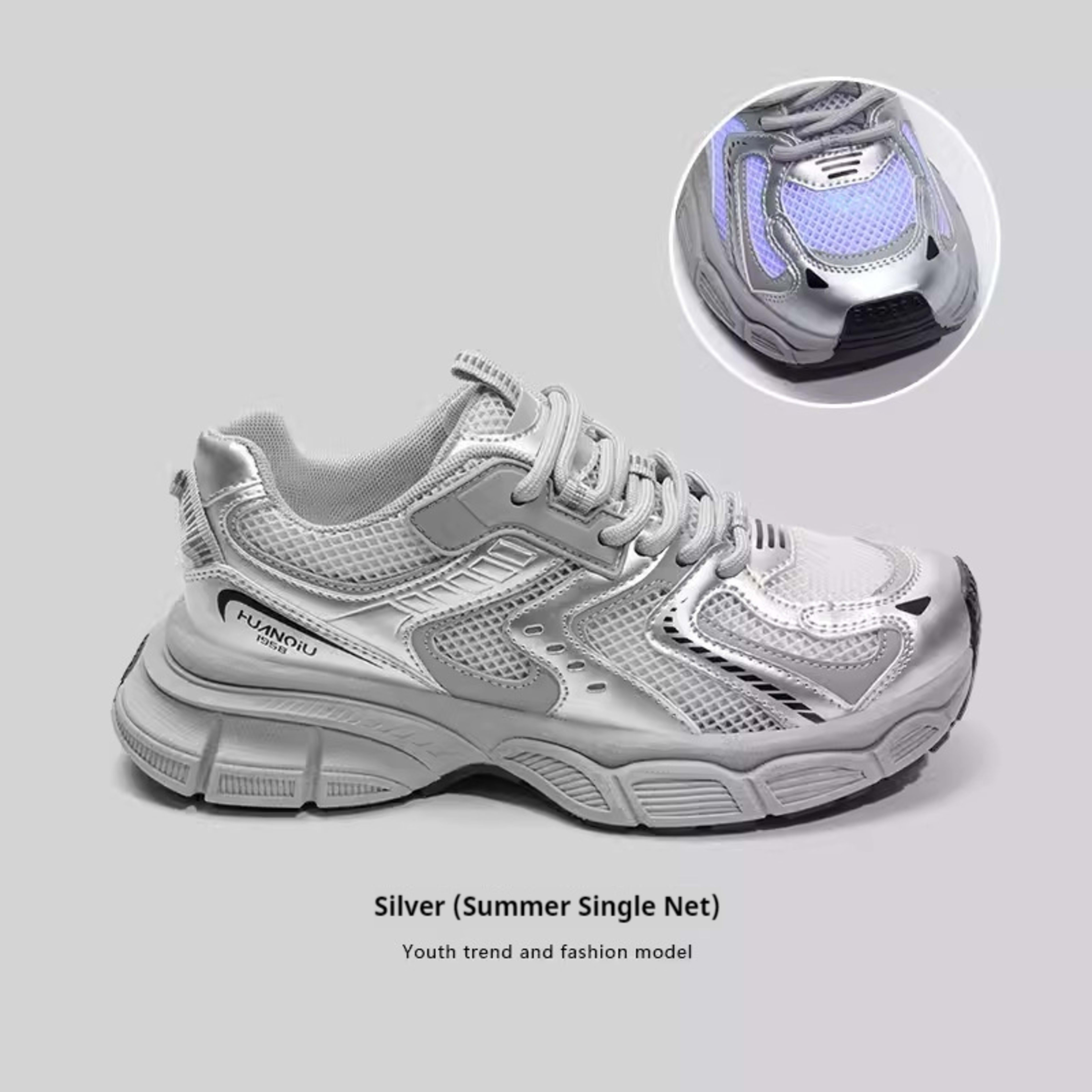 Mesh Casual Versatile Platform Dad Shoes 18