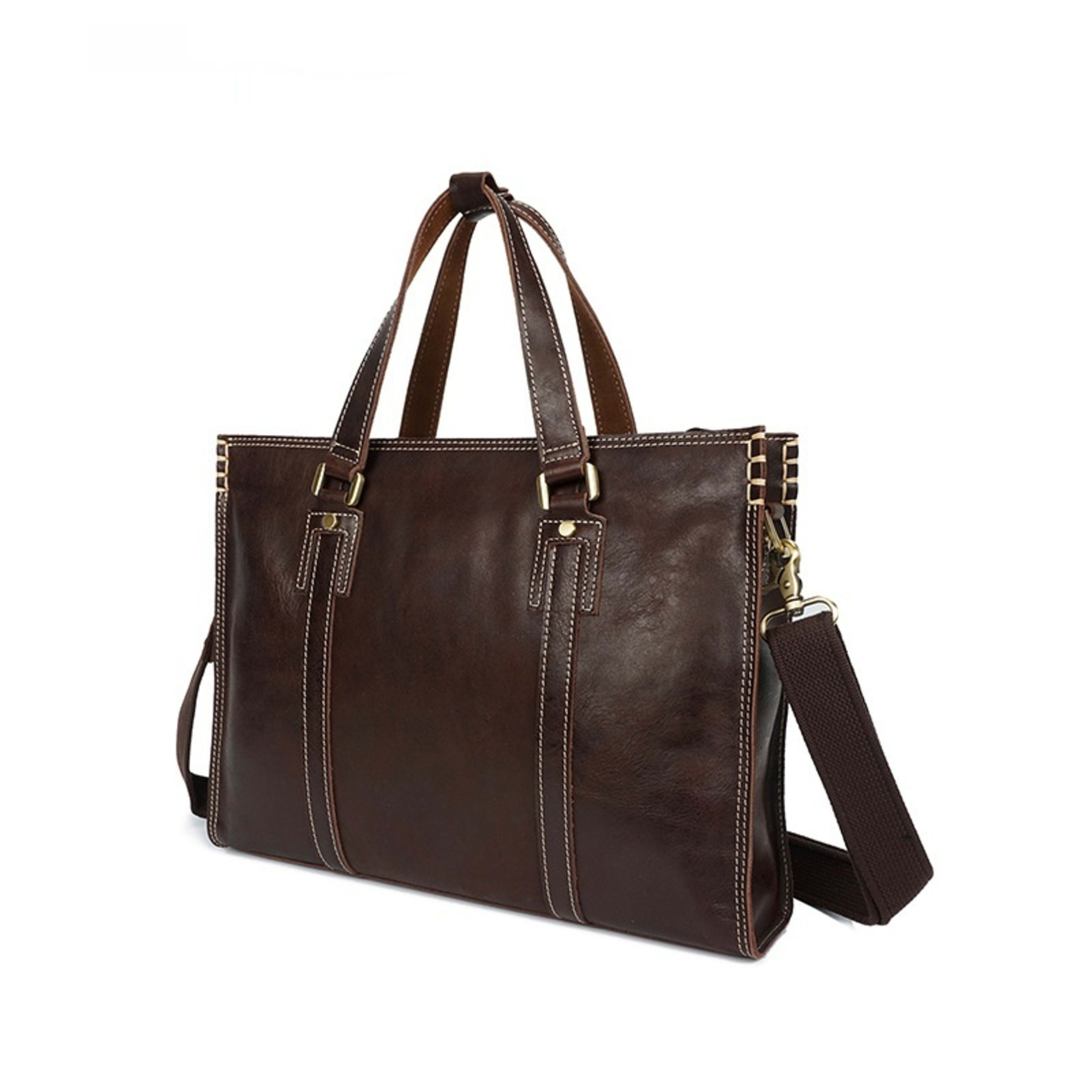 First Layer Cowhide Oily Leather Shoulder Messenger Bag 6