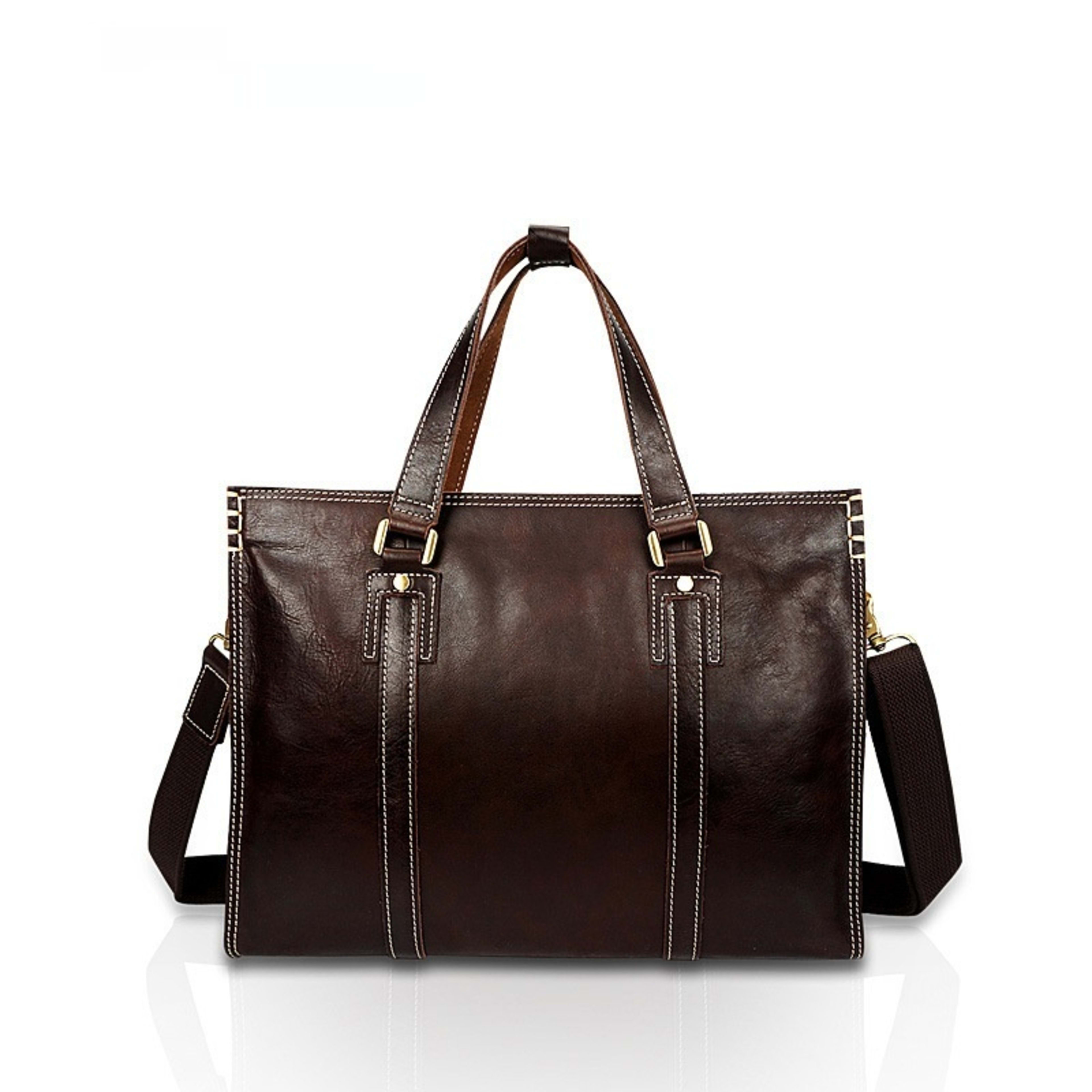 First Layer Cowhide Oily Leather Shoulder Messenger Bag 5
