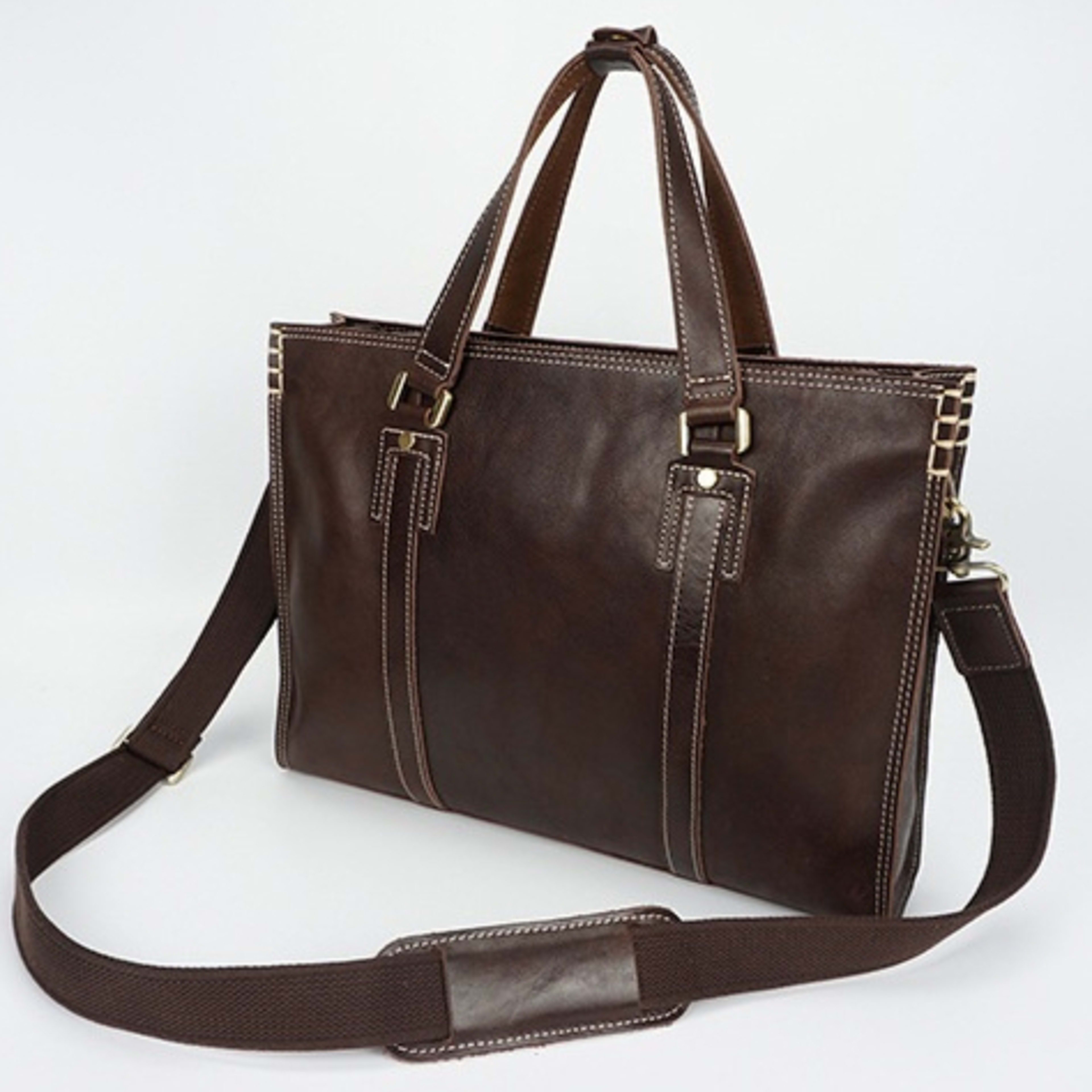 First Layer Cowhide Oily Leather Shoulder Messenger Bag 7