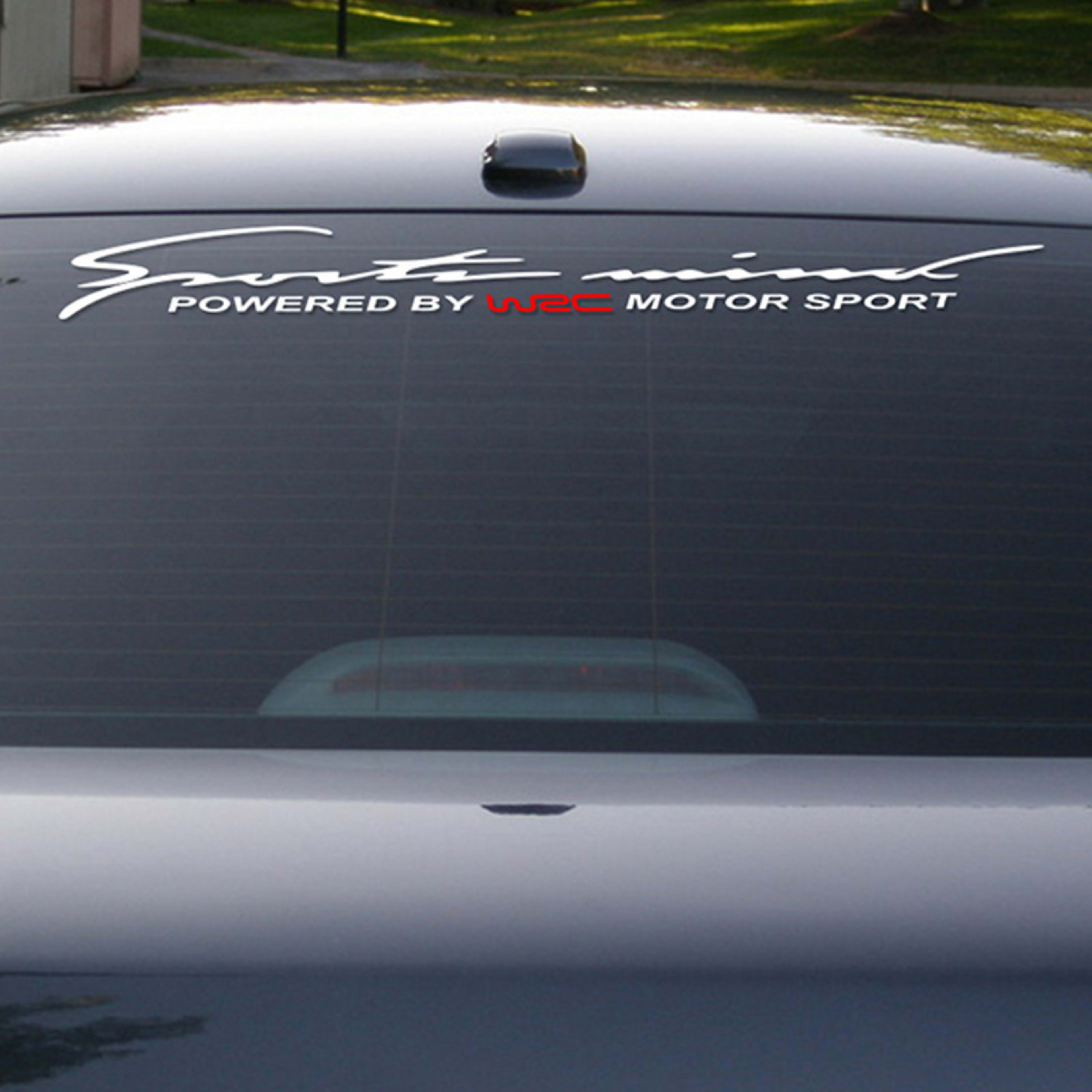 Car Front And Rear Windshield Glass Decorative Sticker Label Sport Cool Modification English Decal 4