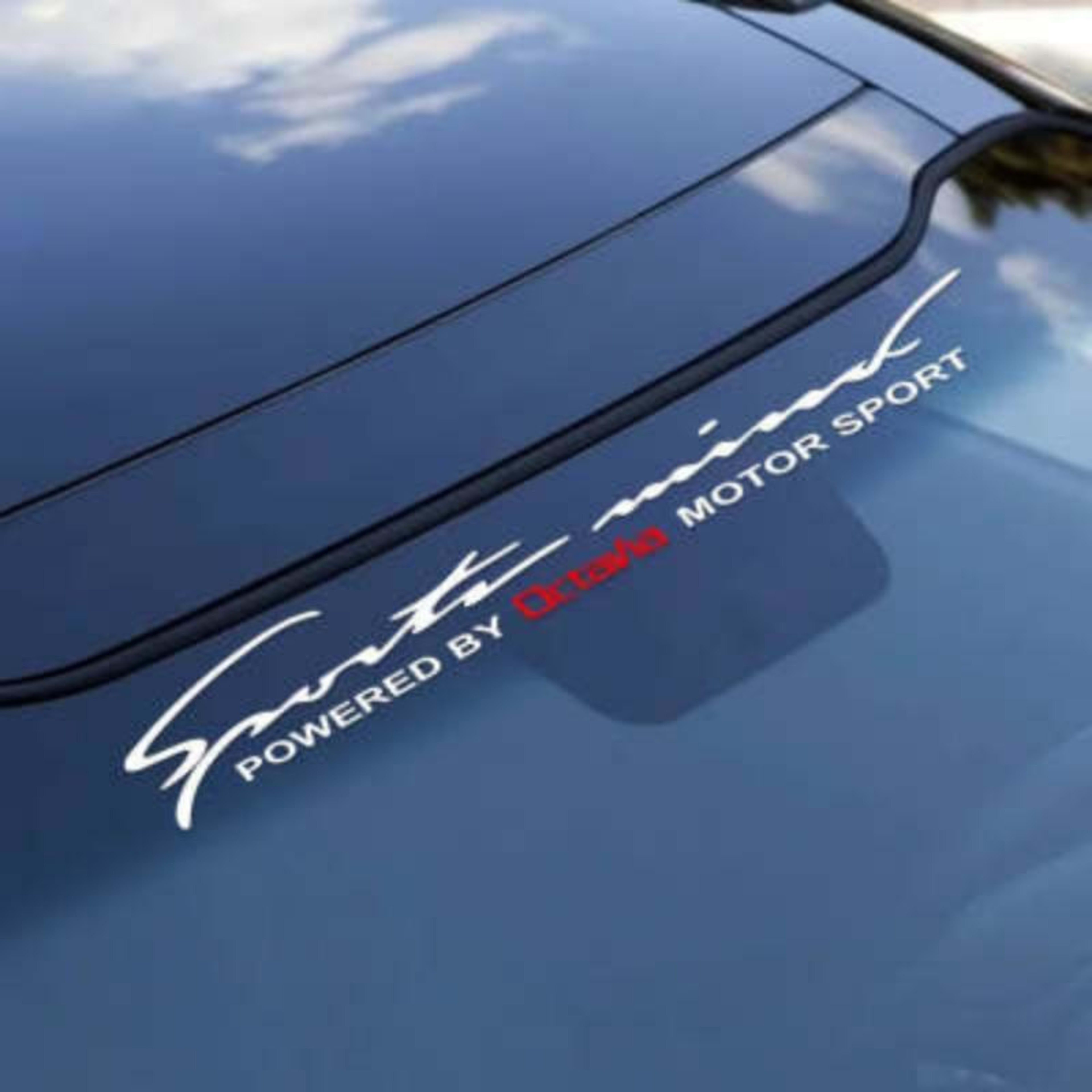 Car Front And Rear Windshield Glass Decorative Sticker Label Sport Cool Modification English Decal 5