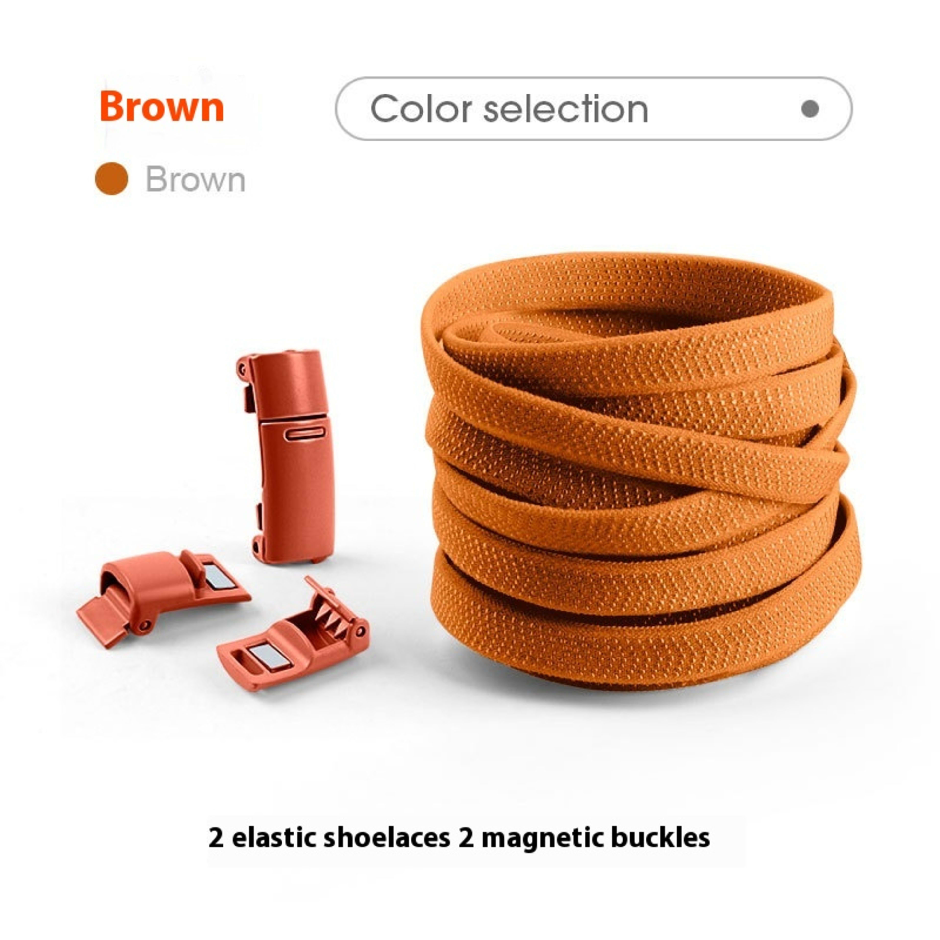 Lazy Free Shoelace Buckle Elastic Tighten Rope Free Binding Magnetic Buckle Holder 8