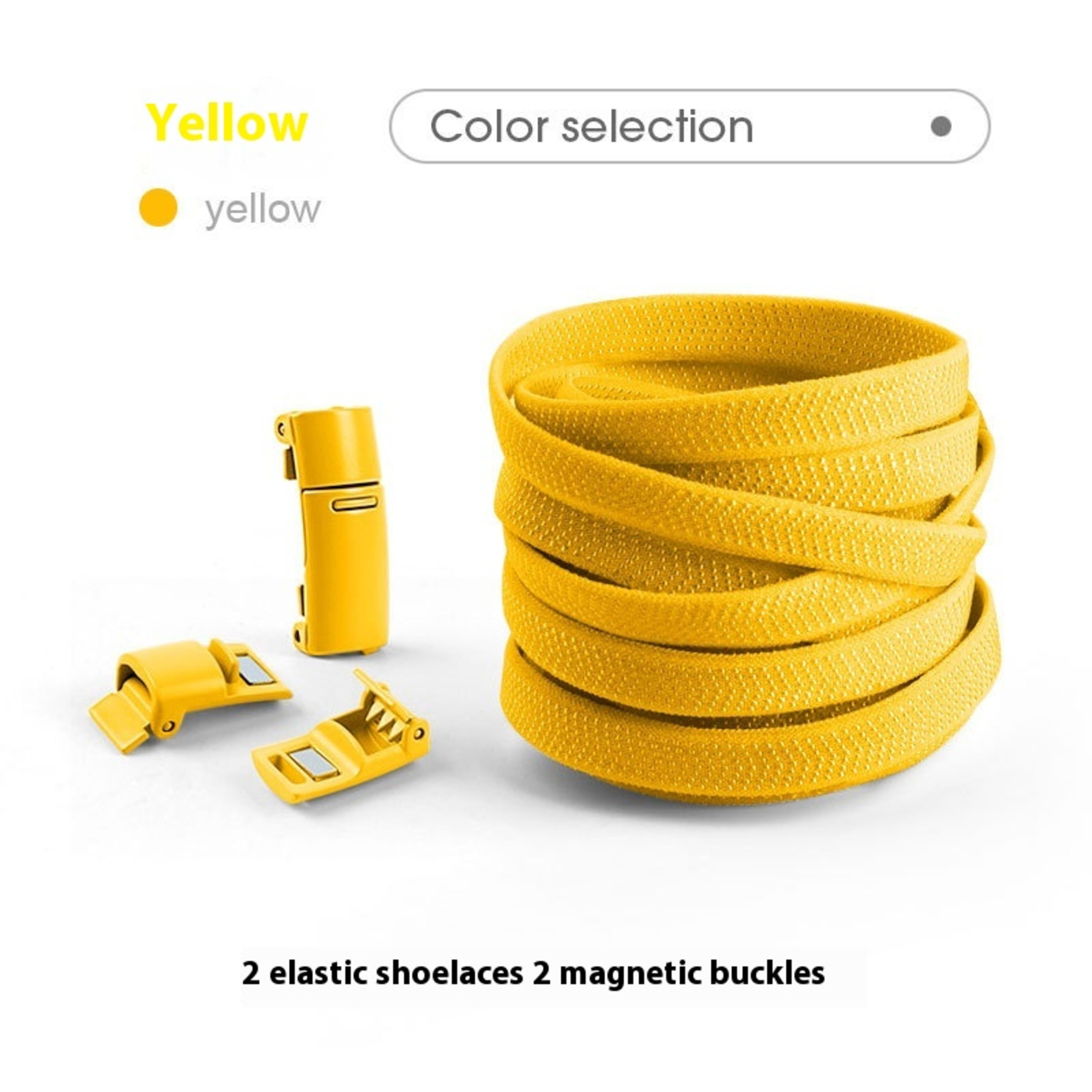 Lazy Free Shoelace Buckle Elastic Tighten Rope Free Binding Magnetic Buckle Holder 3