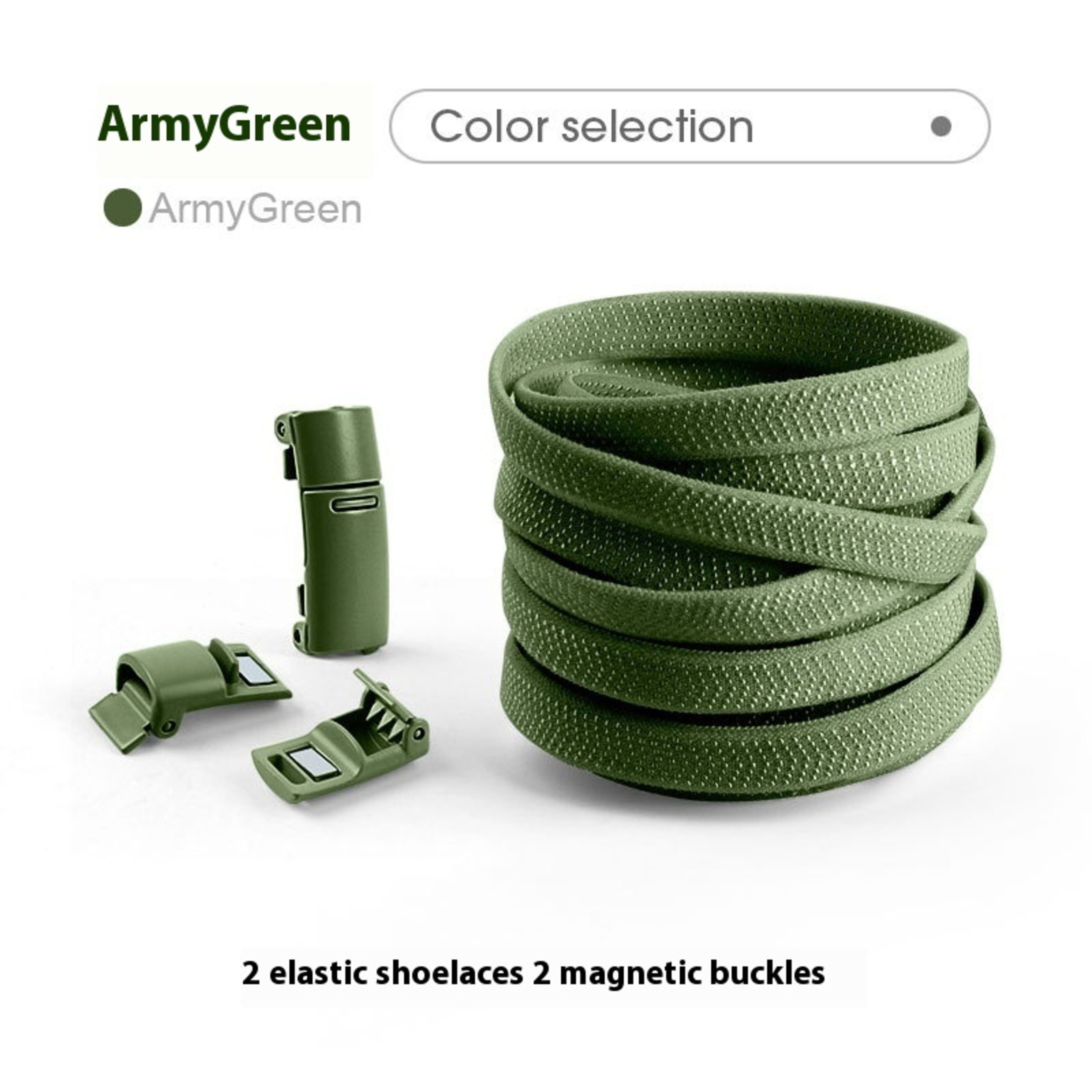 Lazy Free Shoelace Buckle Elastic Tighten Rope Free Binding Magnetic Buckle Holder 9