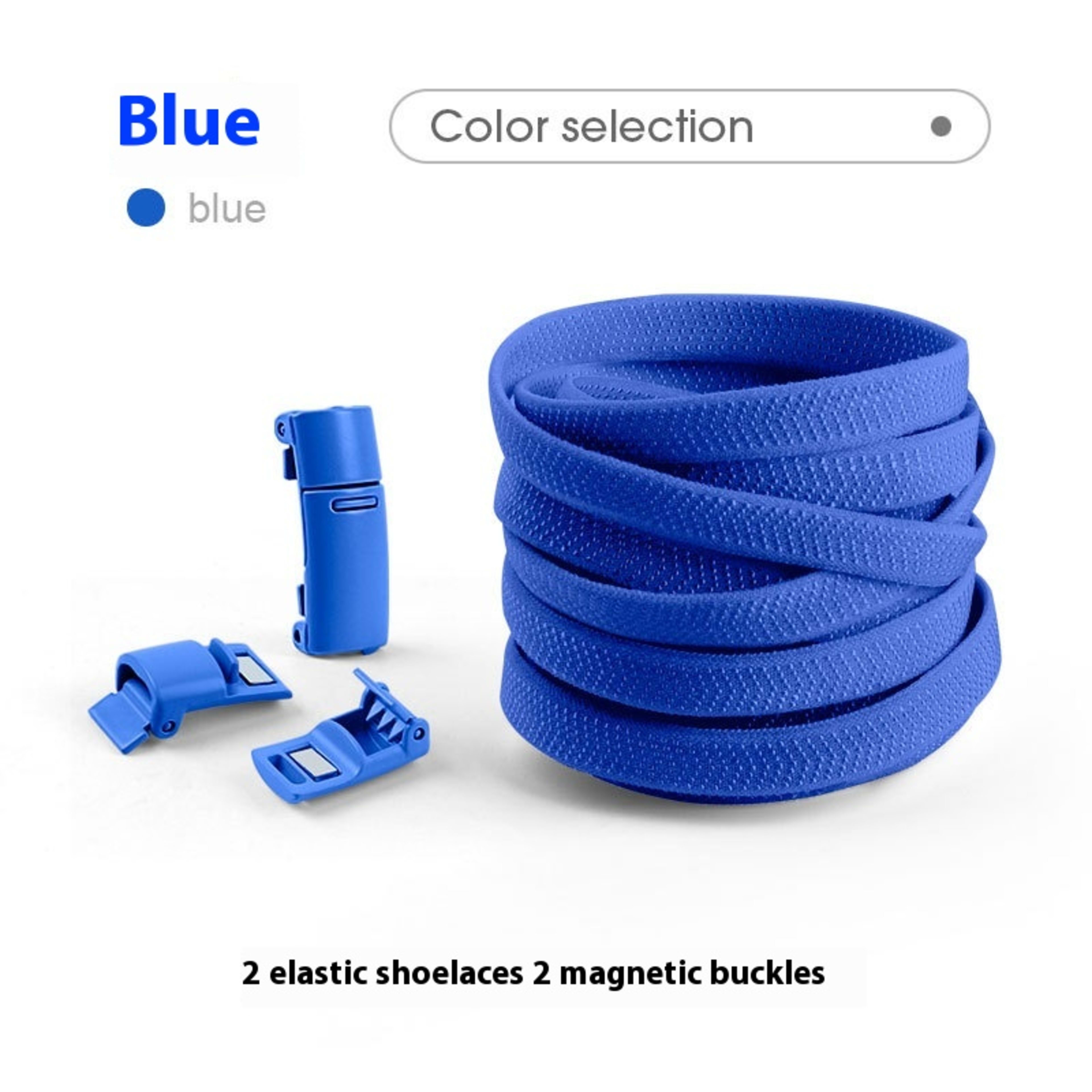 Lazy Free Shoelace Buckle Elastic Tighten Rope Free Binding Magnetic Buckle Holder 1
