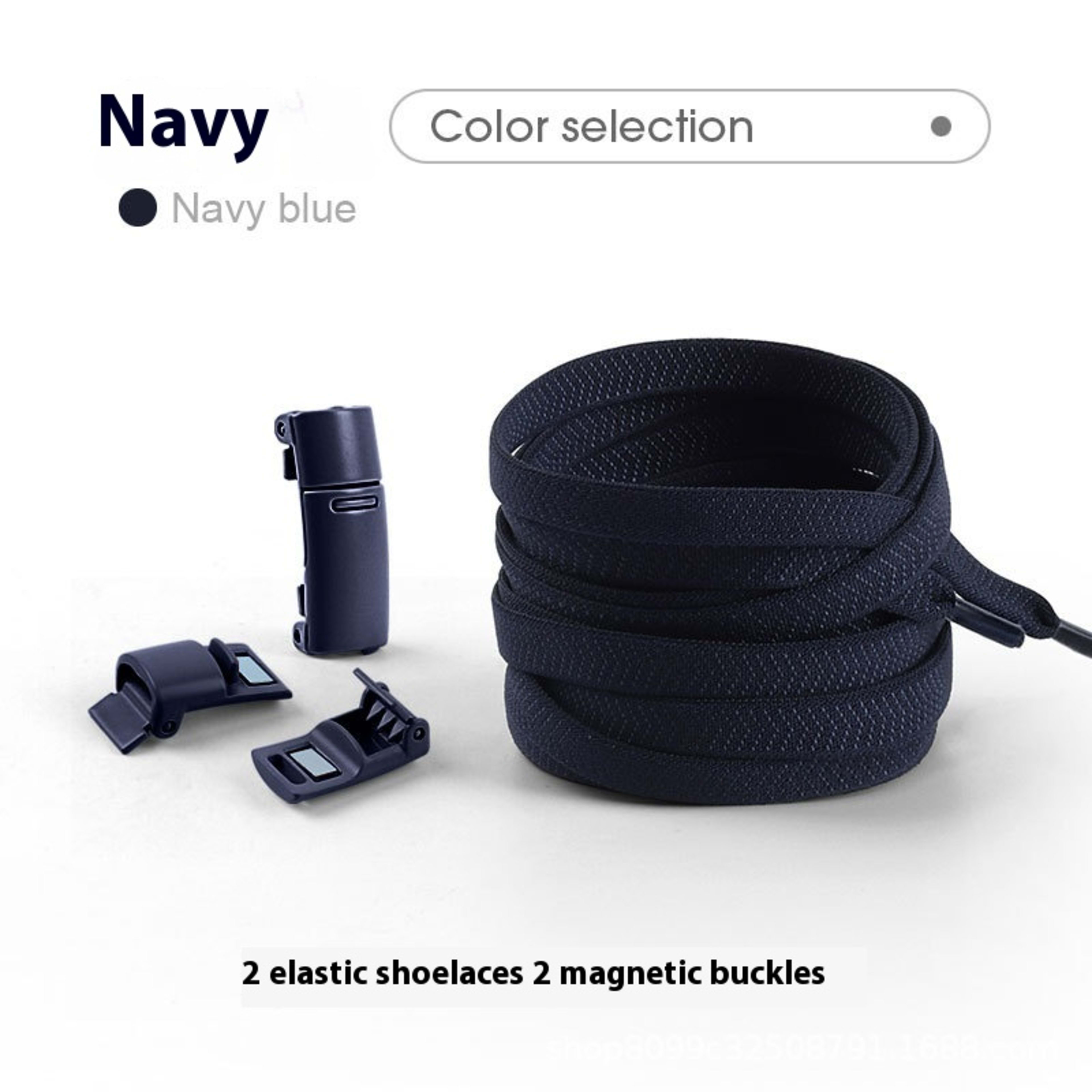 Lazy Free Shoelace Buckle Elastic Tighten Rope Free Binding Magnetic Buckle Holder 15