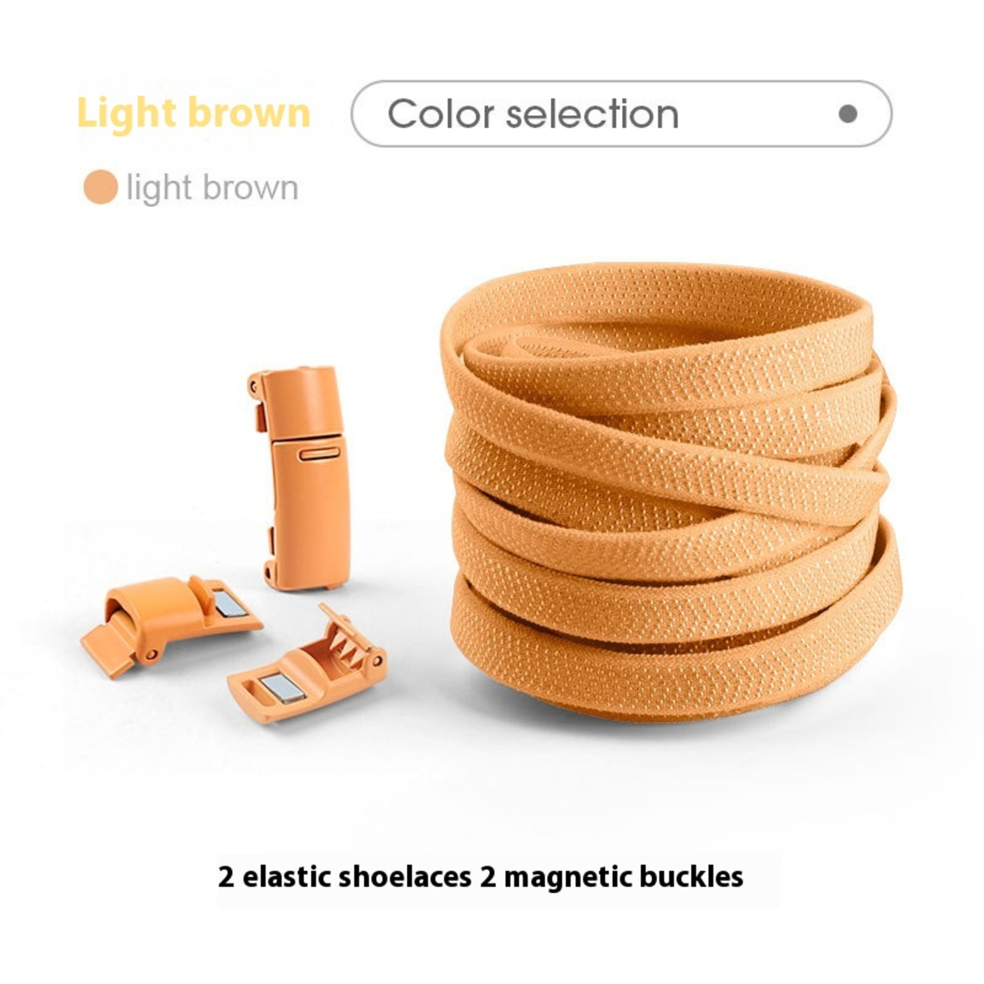 Lazy Free Shoelace Buckle Elastic Tighten Rope Free Binding Magnetic Buckle Holder 5