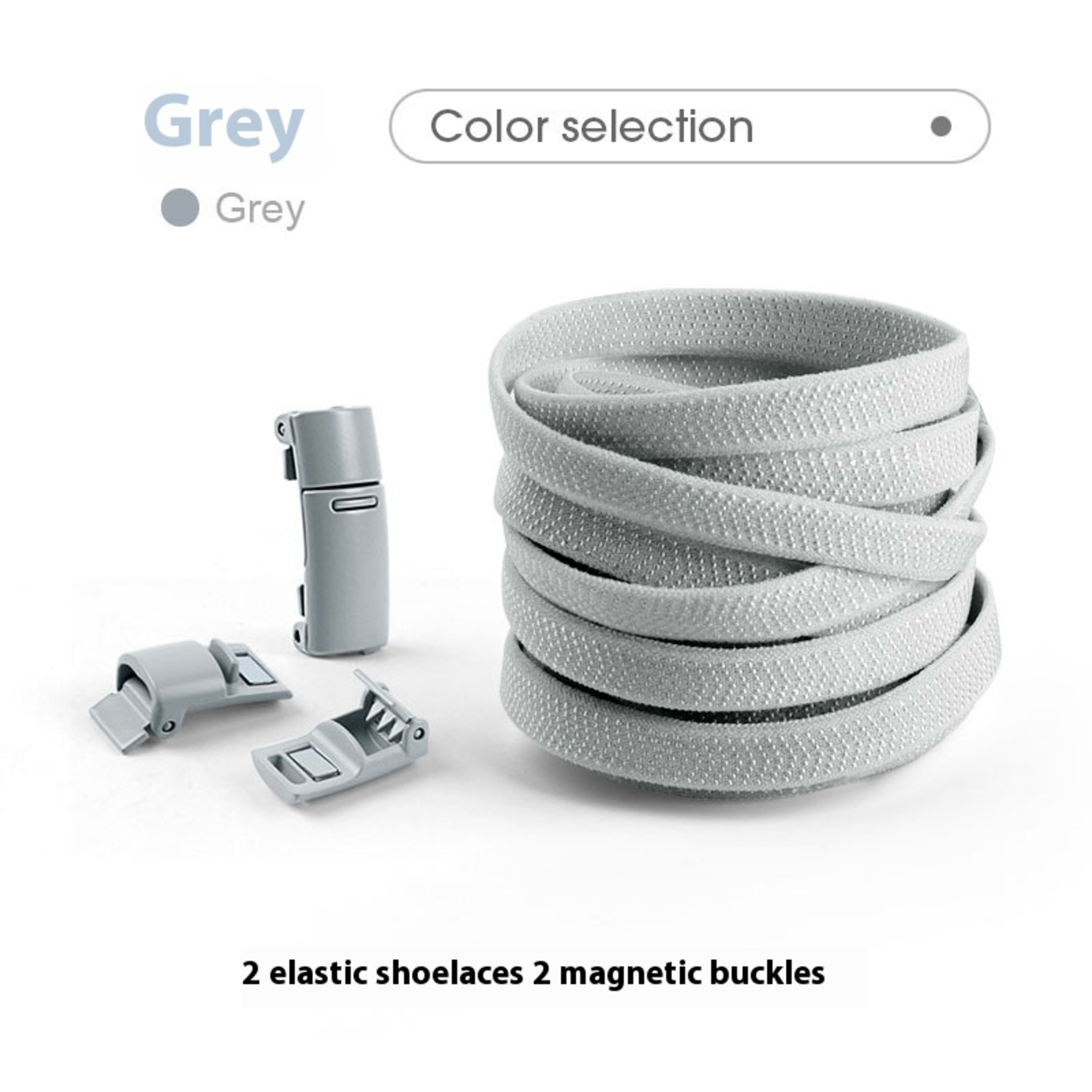 Lazy Free Shoelace Buckle Elastic Tighten Rope Free Binding Magnetic Buckle Holder 23
