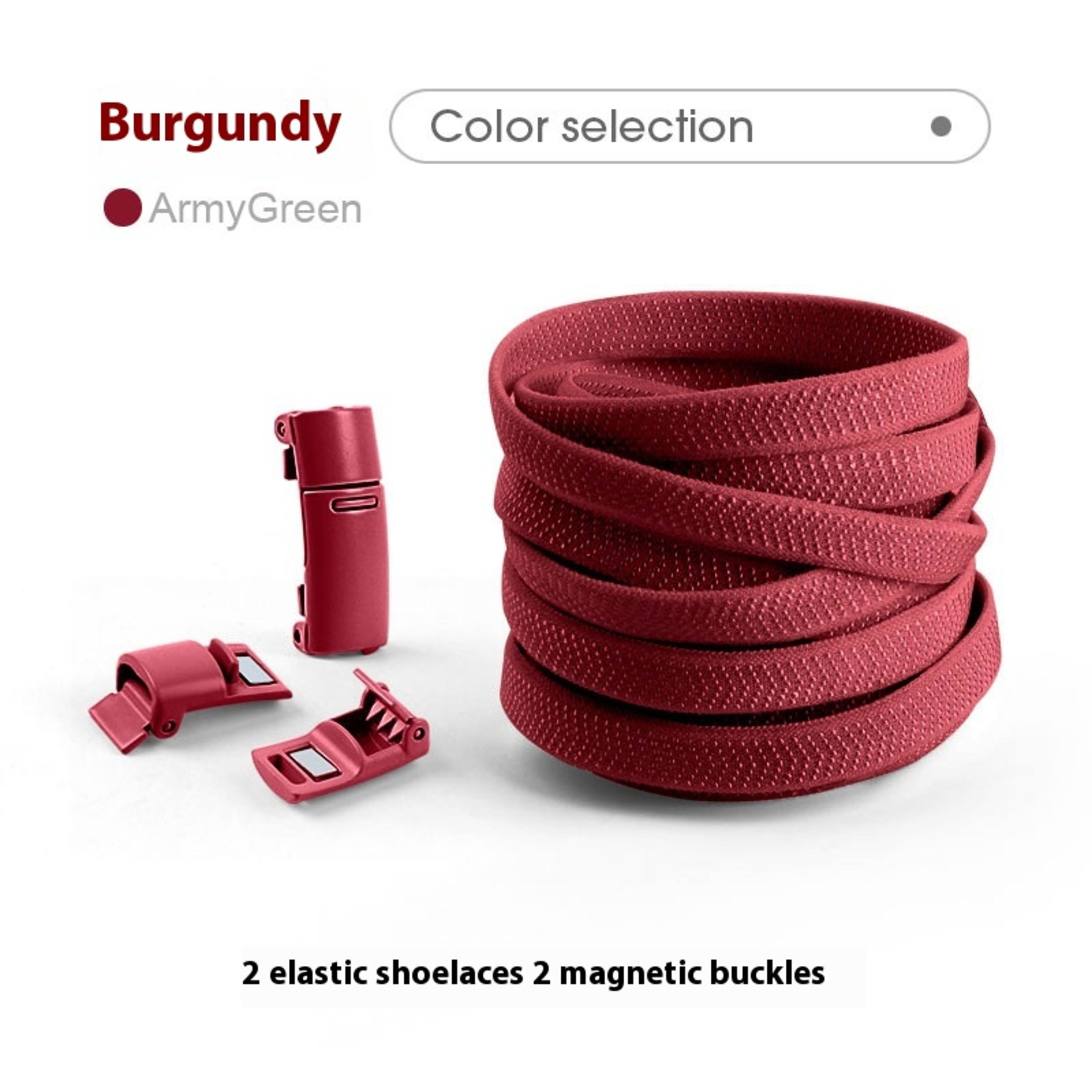 Lazy Free Shoelace Buckle Elastic Tighten Rope Free Binding Magnetic Buckle Holder 12