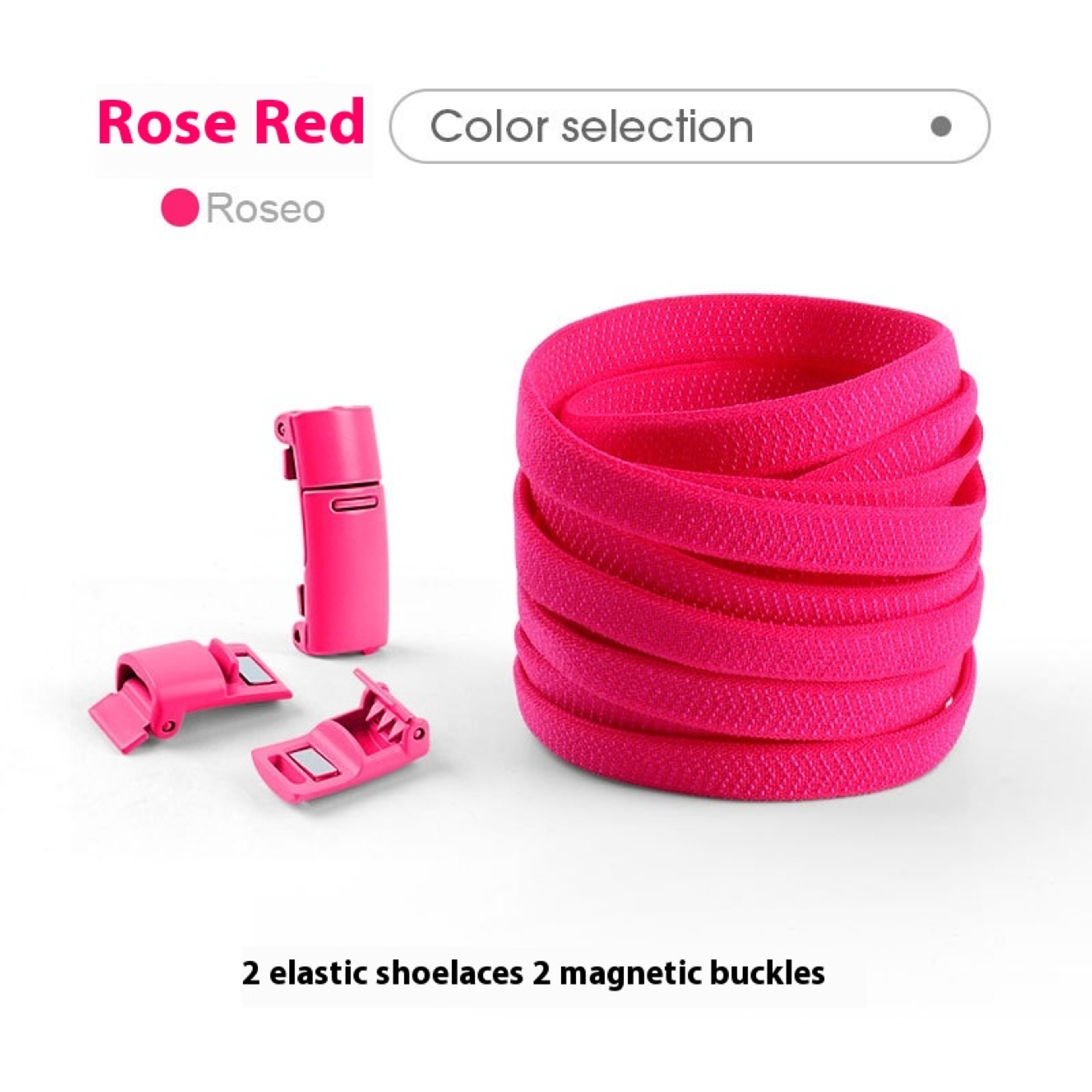 Lazy Free Shoelace Buckle Elastic Tighten Rope Free Binding Magnetic Buckle Holder 19