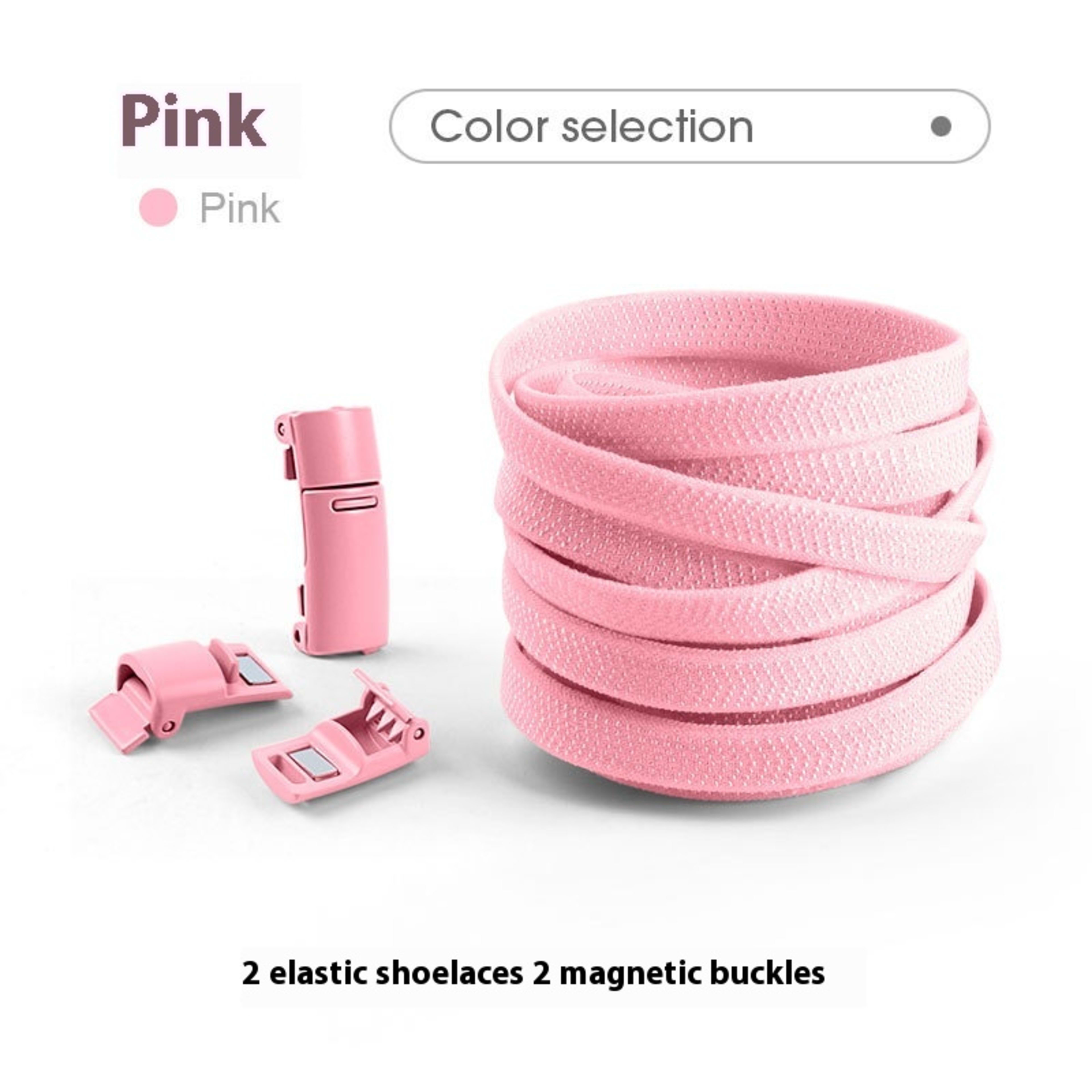 Lazy Free Shoelace Buckle Elastic Tighten Rope Free Binding Magnetic Buckle Holder 10