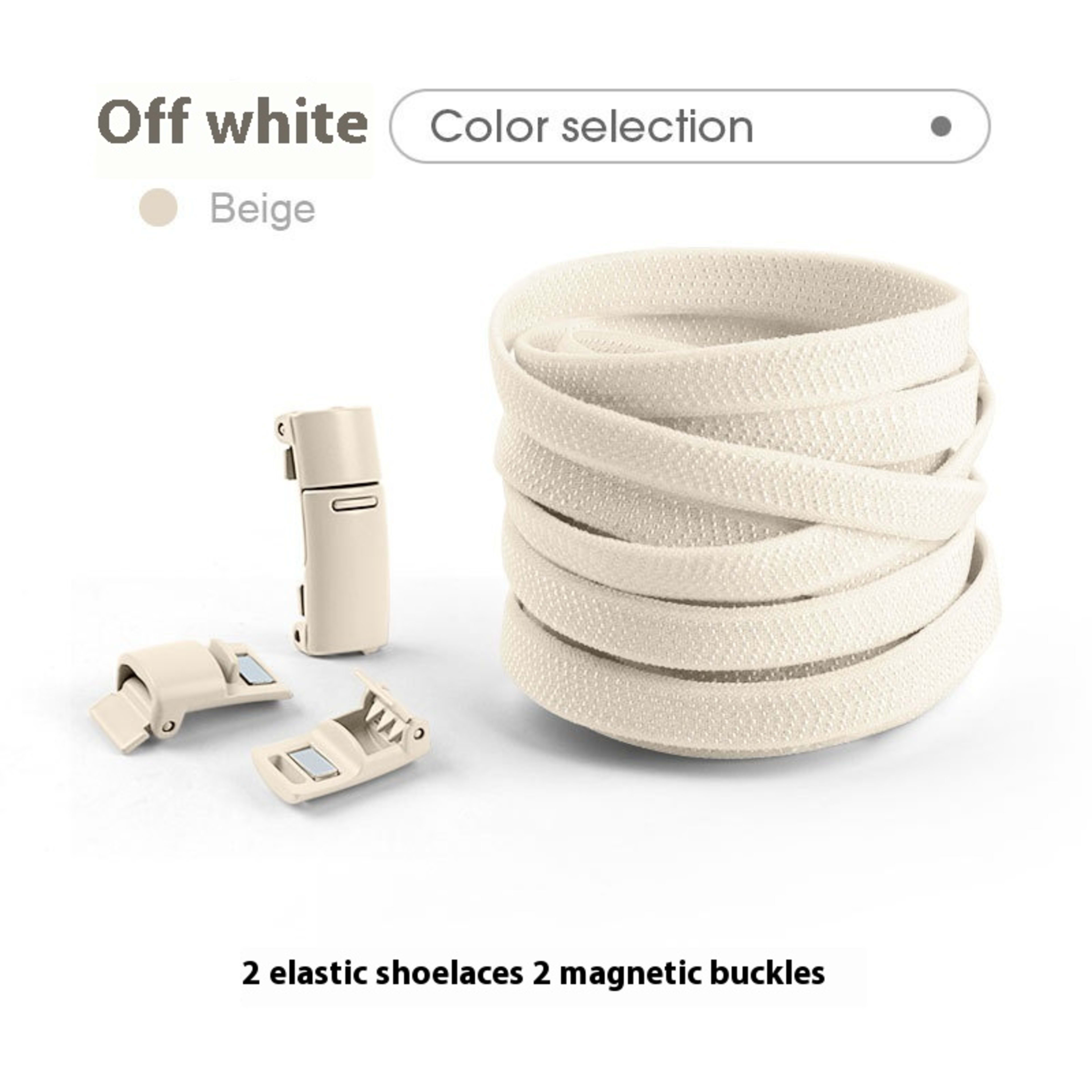 Lazy Free Shoelace Buckle Elastic Tighten Rope Free Binding Magnetic Buckle Holder 21