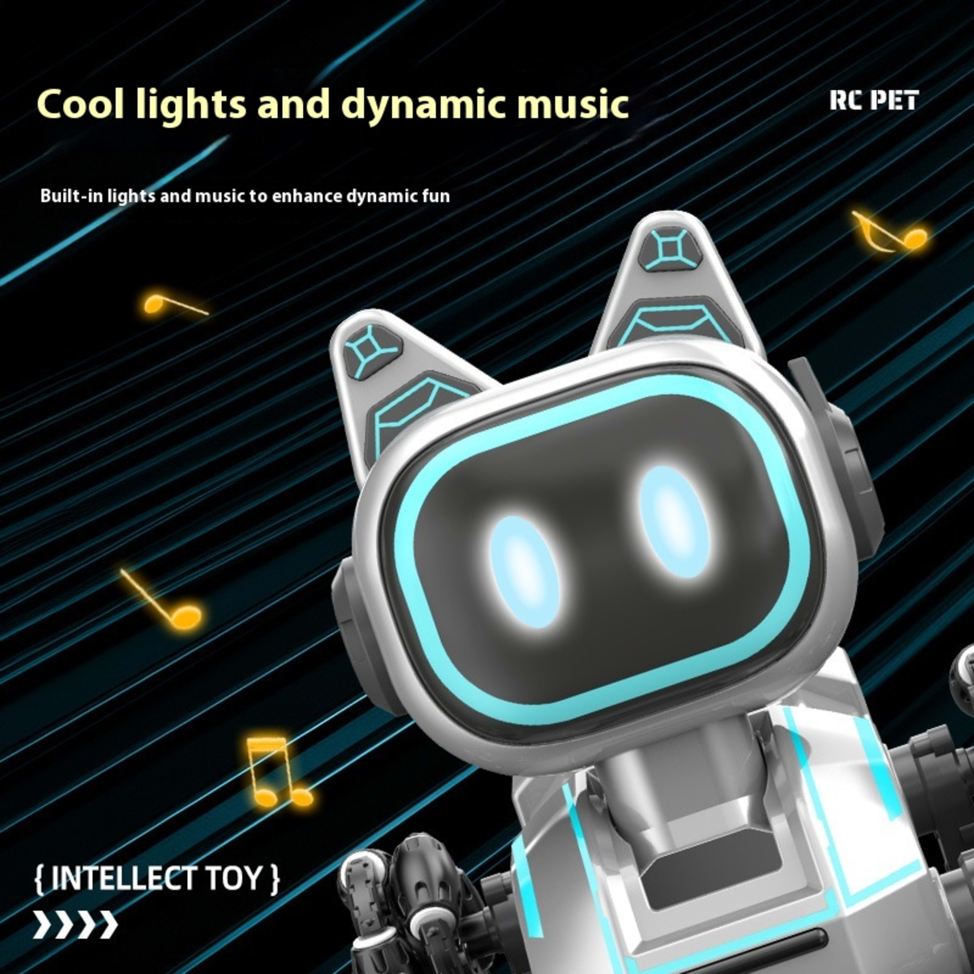 Light Music Rechargeable Robot Dog Educational Toys Children's Remote Control Car 6