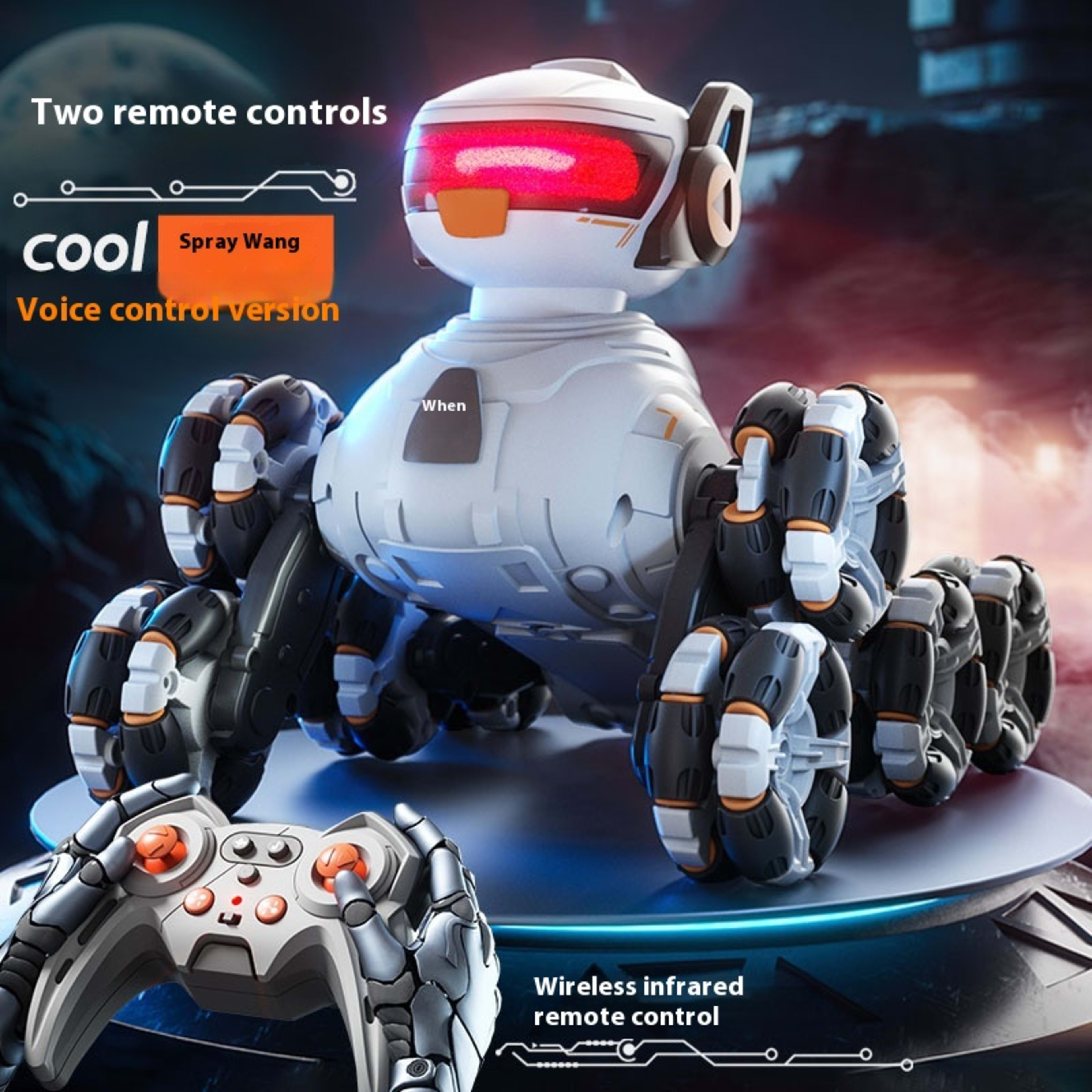 Intelligent Robot Dog Eight-wheel Stunt Deformation Remote Control Car 3