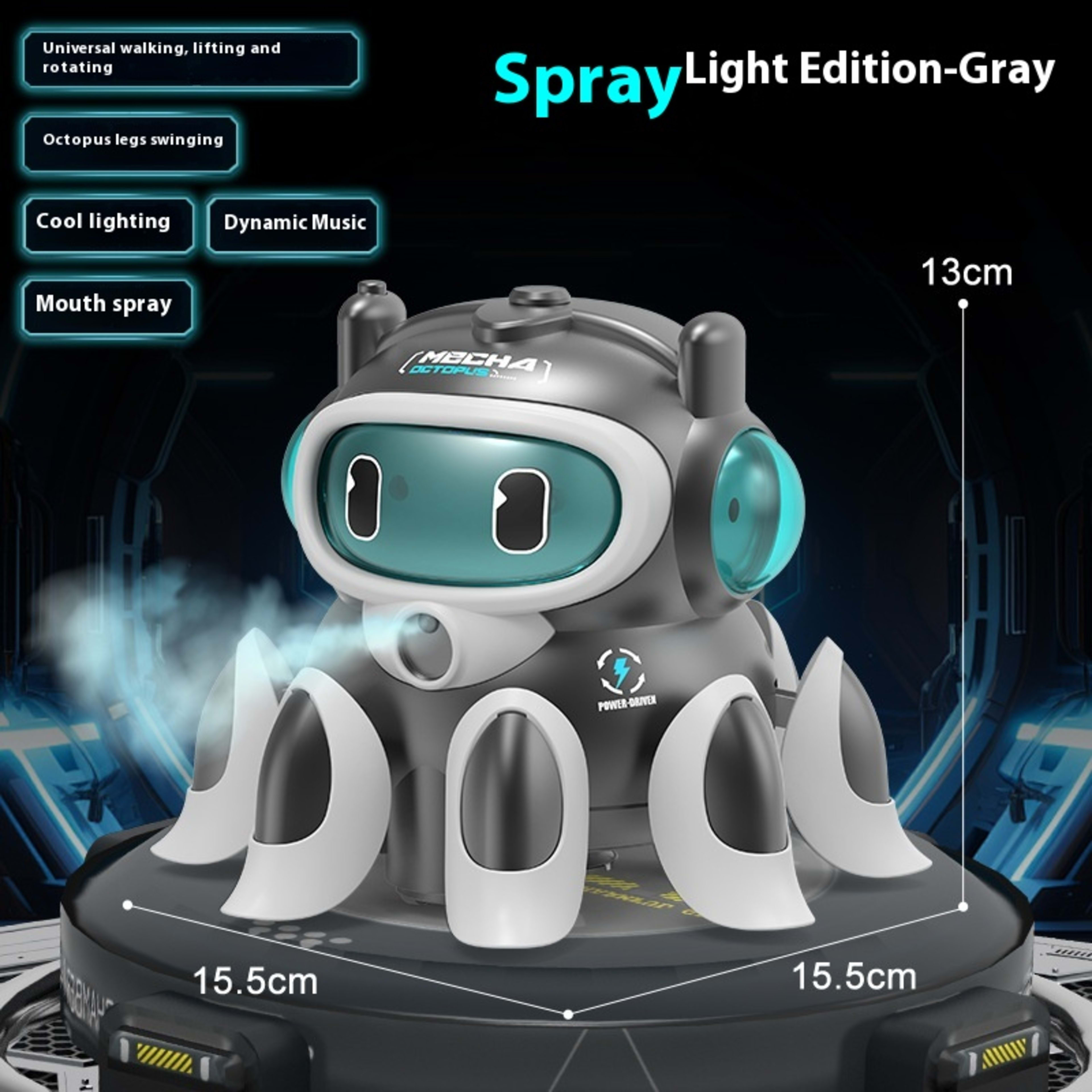 Sound Electric Induction Mechanical Octopus Toy 5