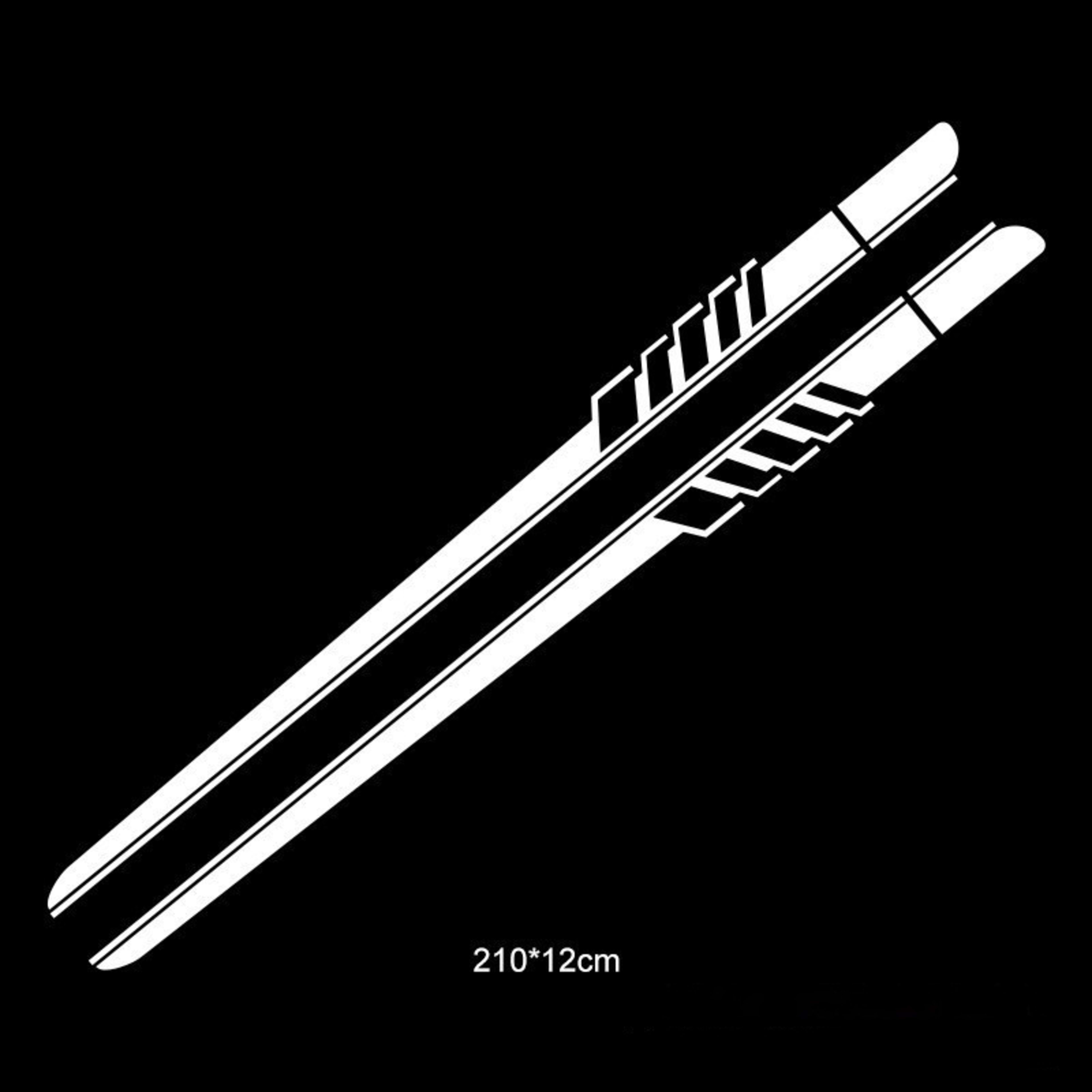 Striped Personality Car Decal Car Body Sticker Garland 5