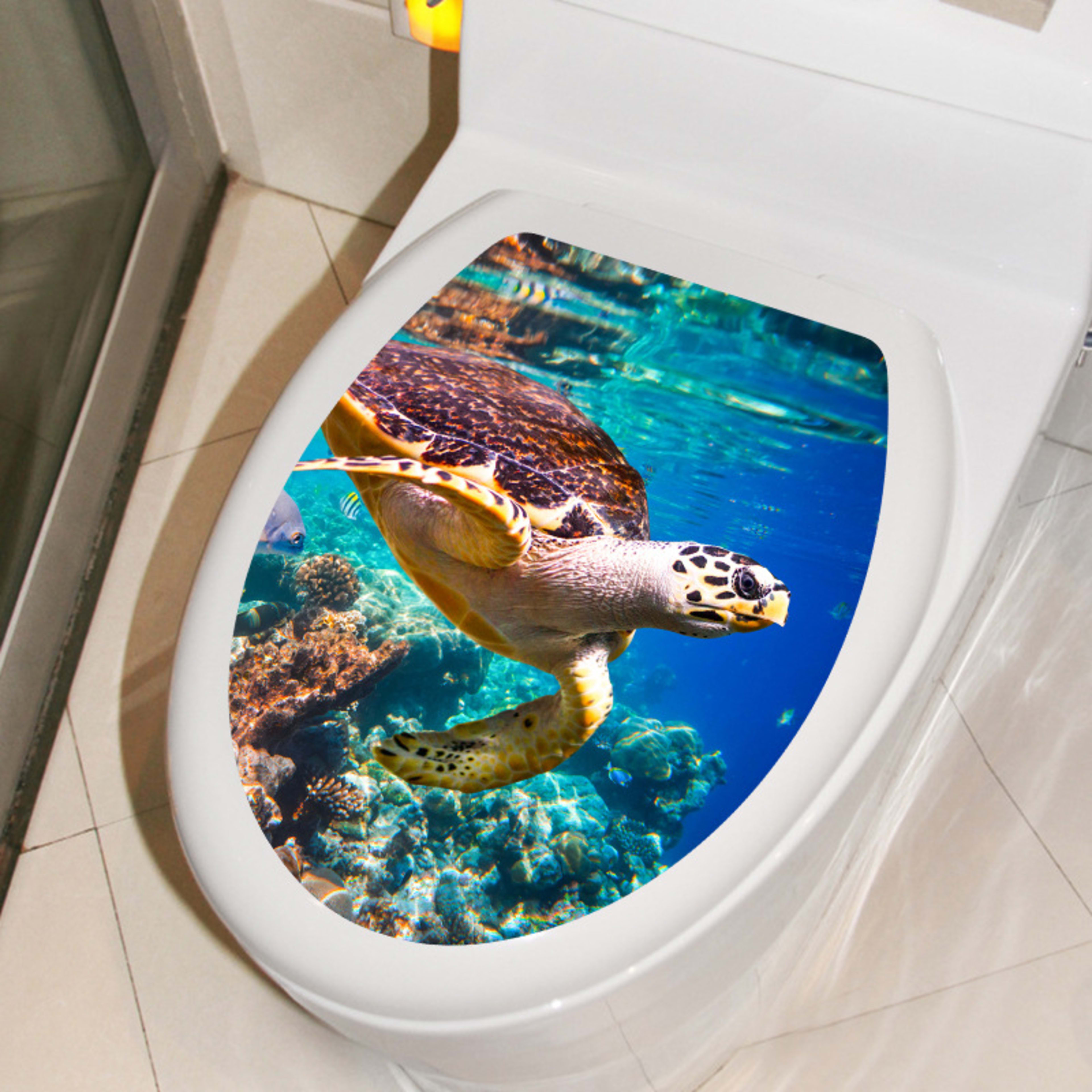 Happy Day Underwater World Sea Turtle Dolphin Fish Swarm Shell 10