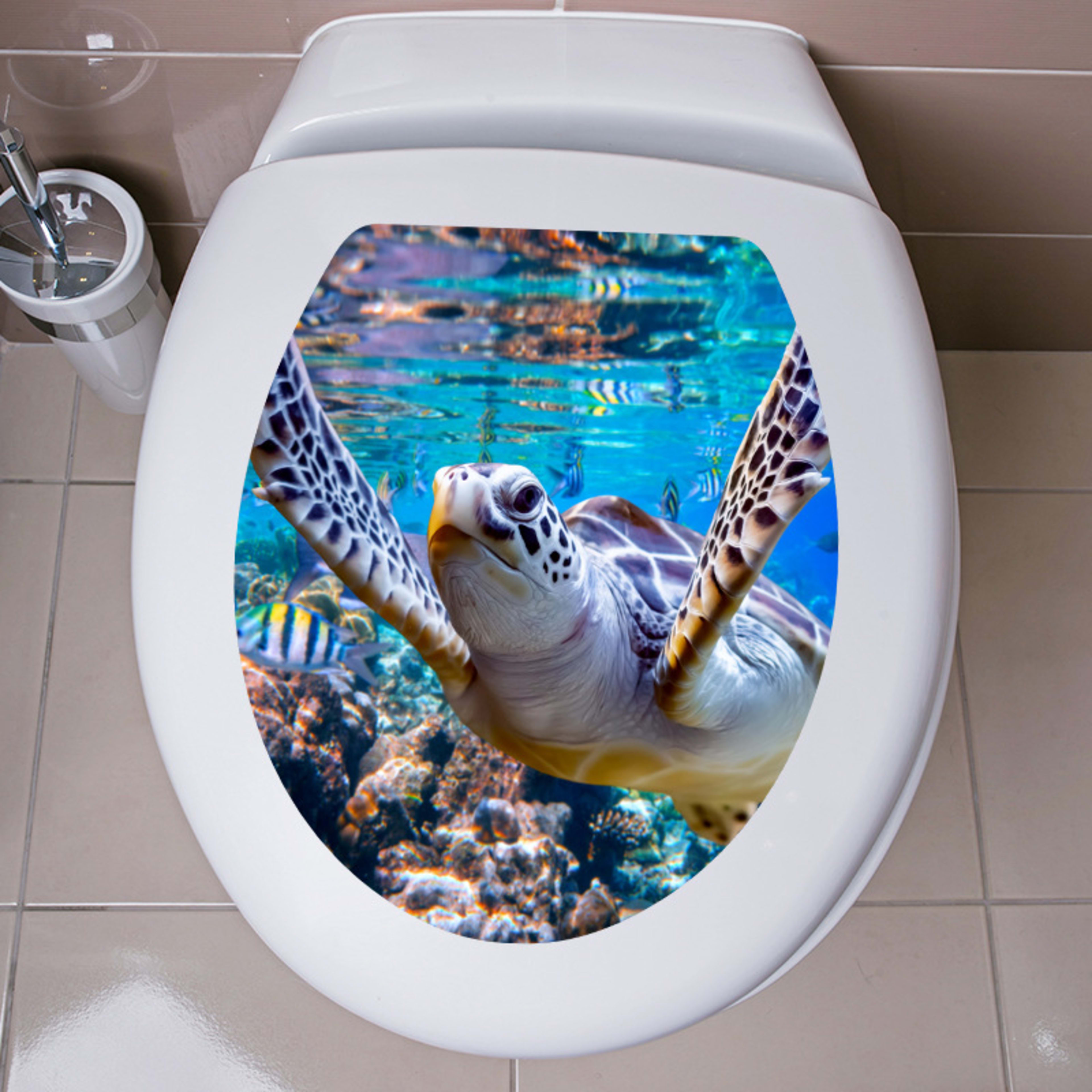 Happy Day Underwater World Sea Turtle Dolphin Fish Swarm Shell 7