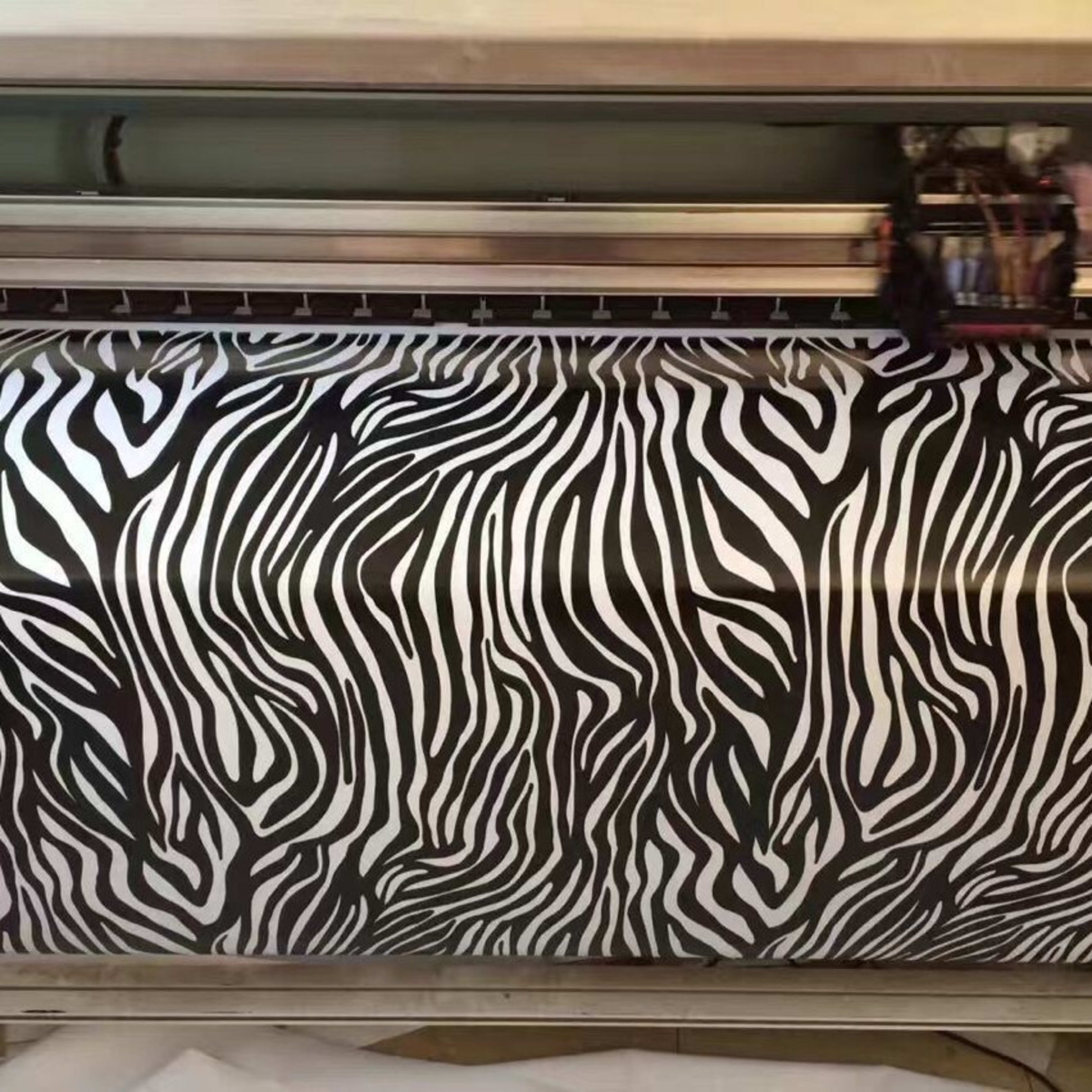 Car Graffiti Colorful Auto Film Zebra Pattern Black And White Plaid 7