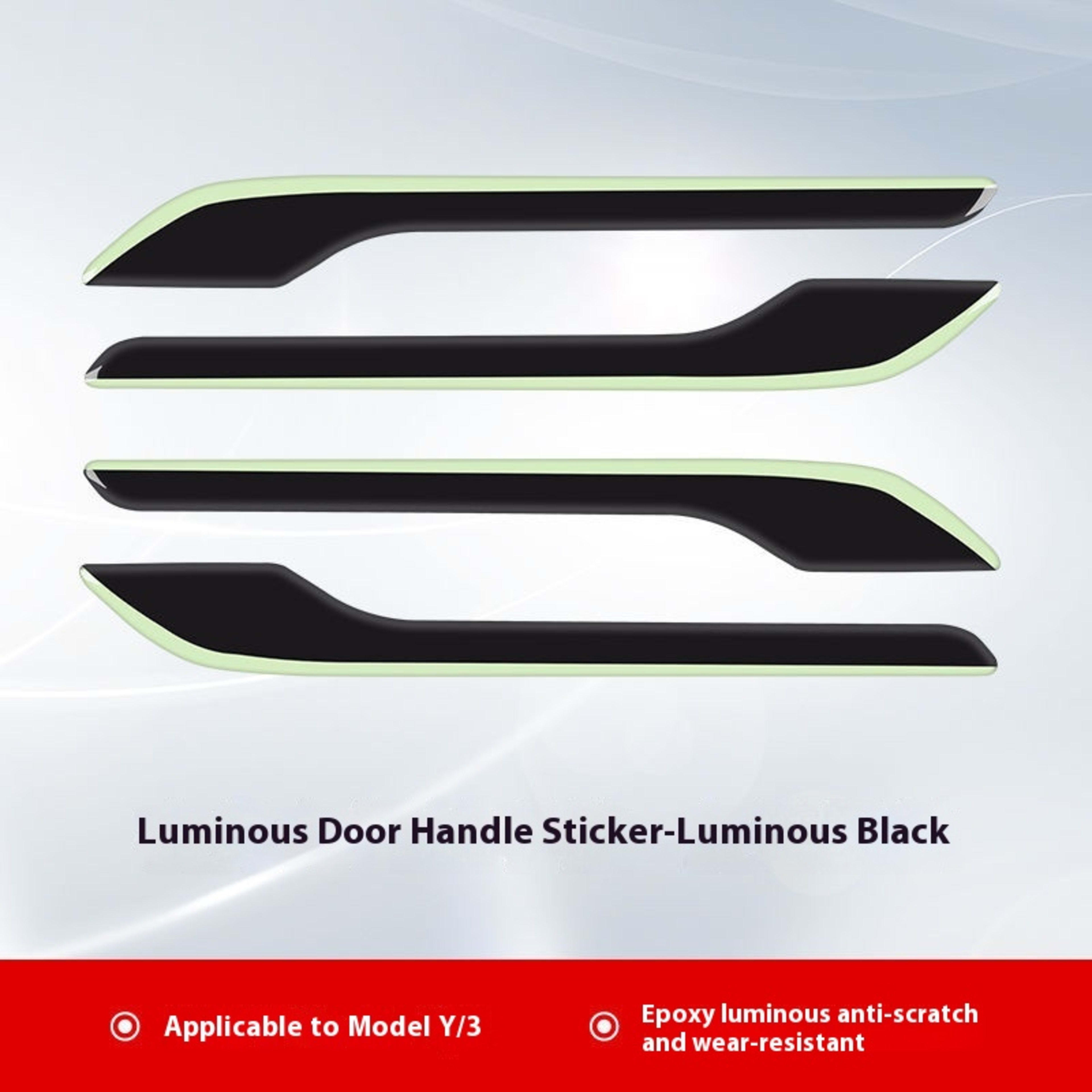 Handle Anti-scratch Patch Carbon Fiber Luminous Sticker Modification Ya Accessories 4