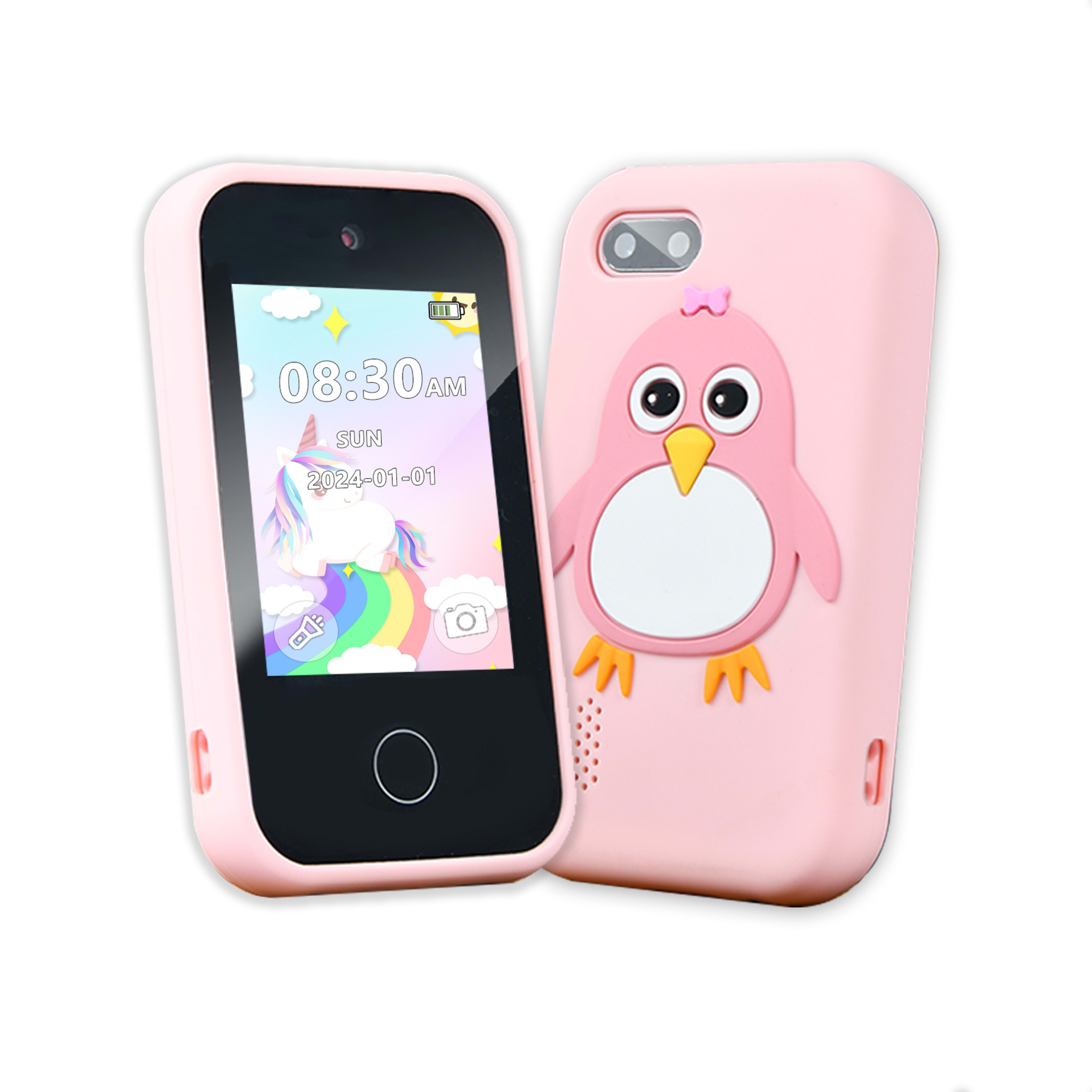 Children's Smart Touch Mobile Phone Silicone Penguin Toy 3