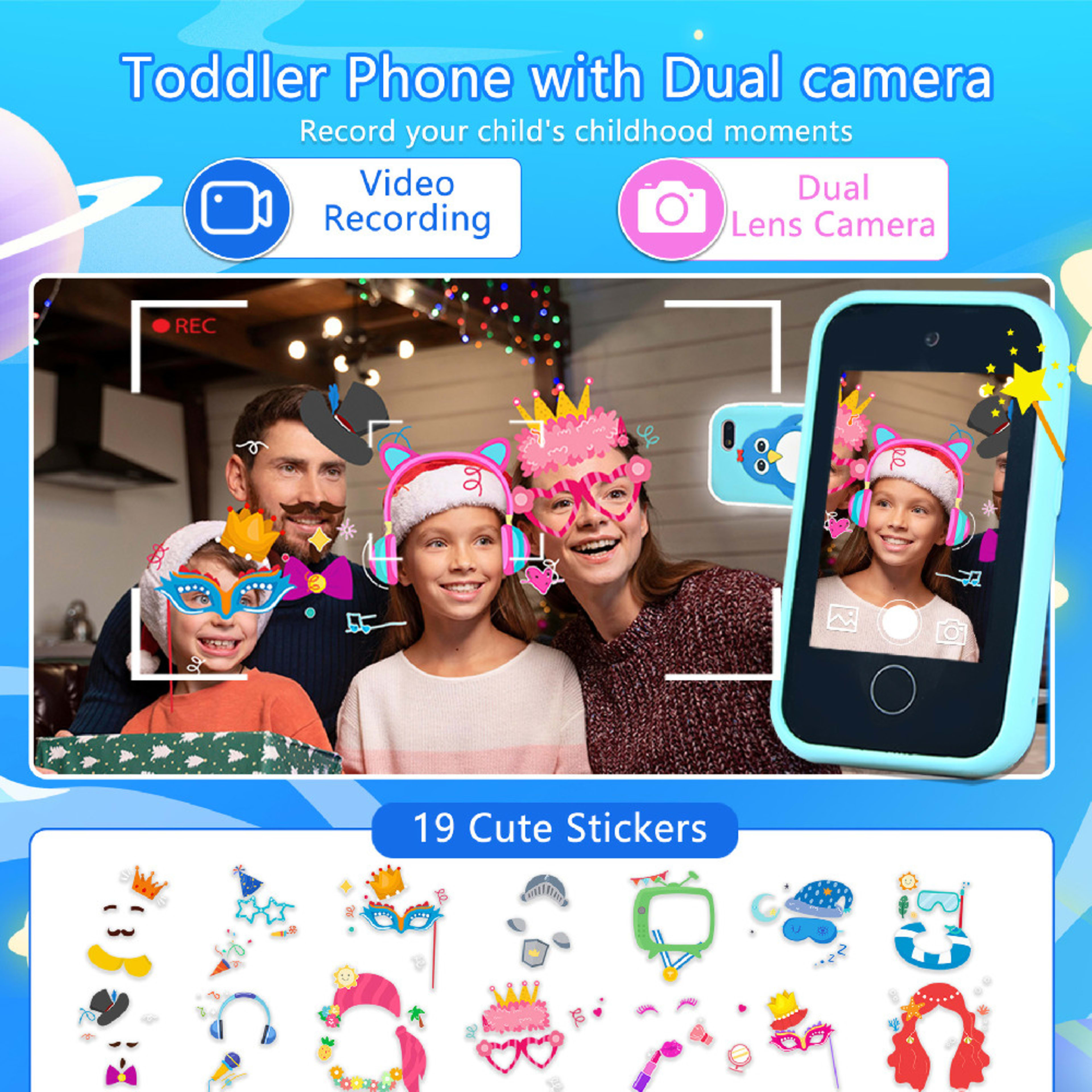 Children's Smart Touch Mobile Phone Silicone Penguin Toy 8